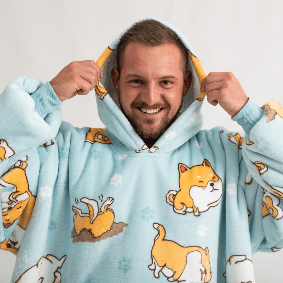 Moletom Oversized Com Capuz Shiba Inu