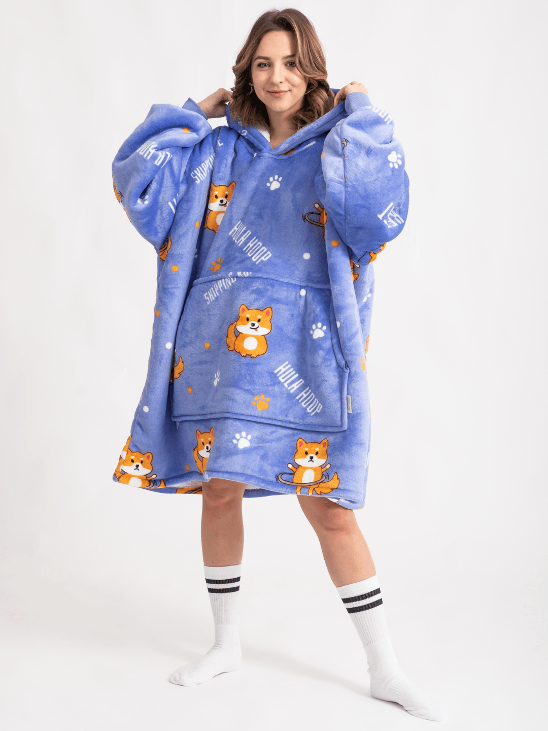 Moletom Oversized Com Capuz Raposa
