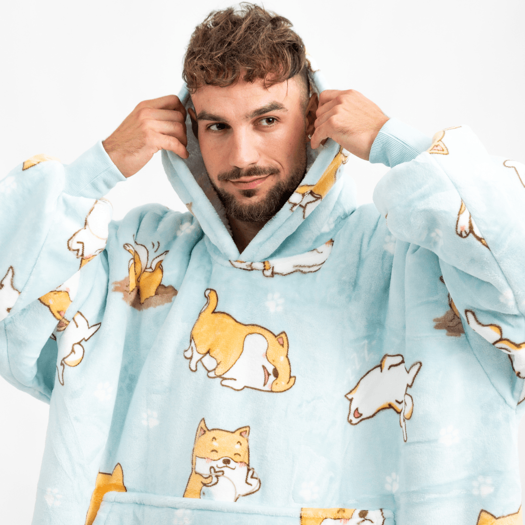 Moletom Oversized Com Capuz Shiba Inu
