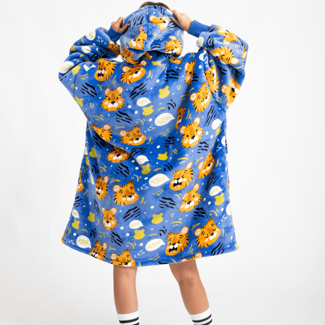 Moletom Oversized Com Capuz Tigre