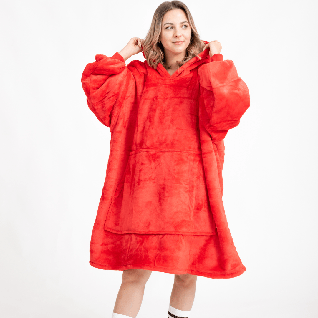Moletom Oversized Com Capuz Laranja