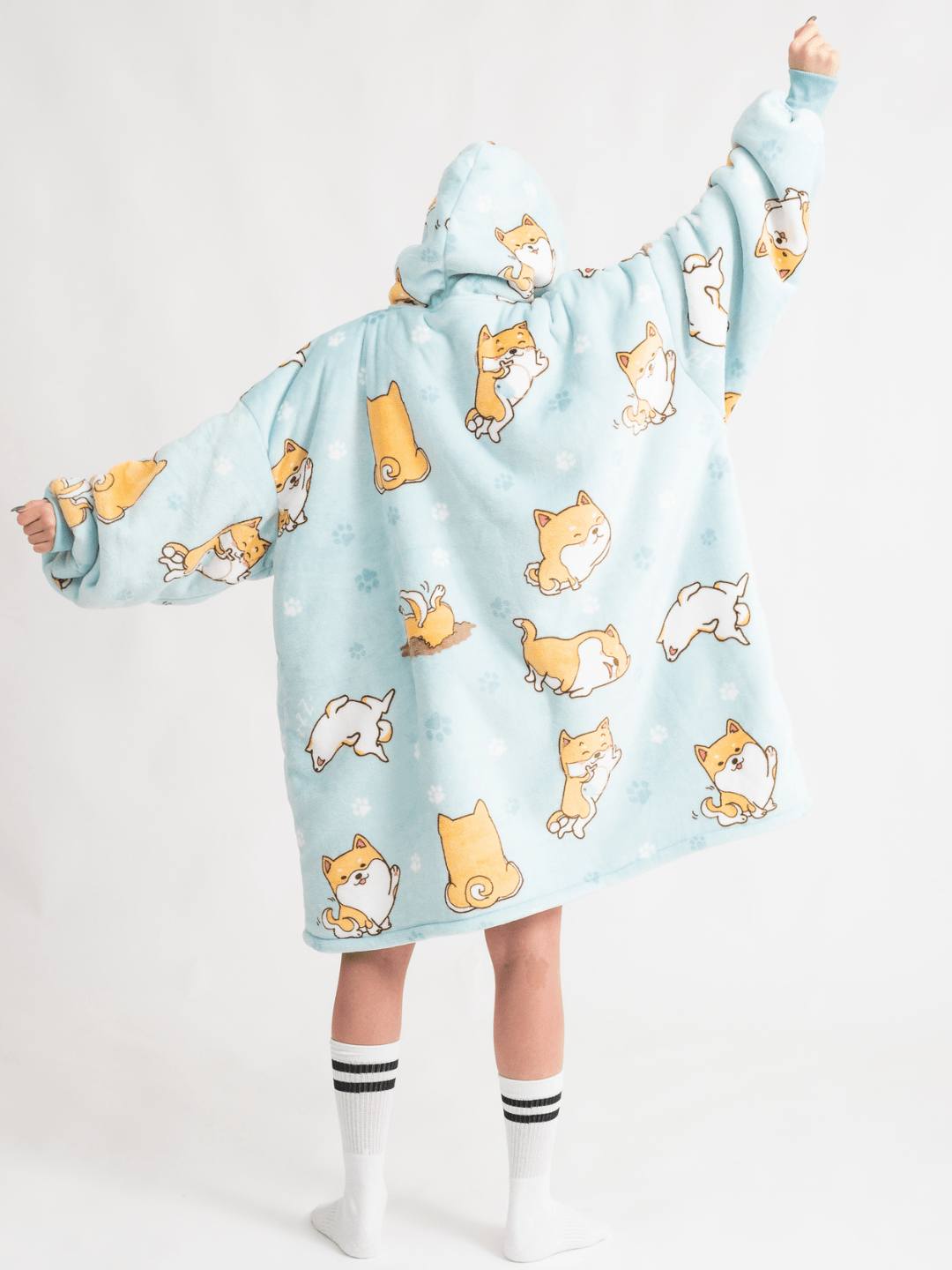 Moletom Oversized Com Capuz Shiba Inu