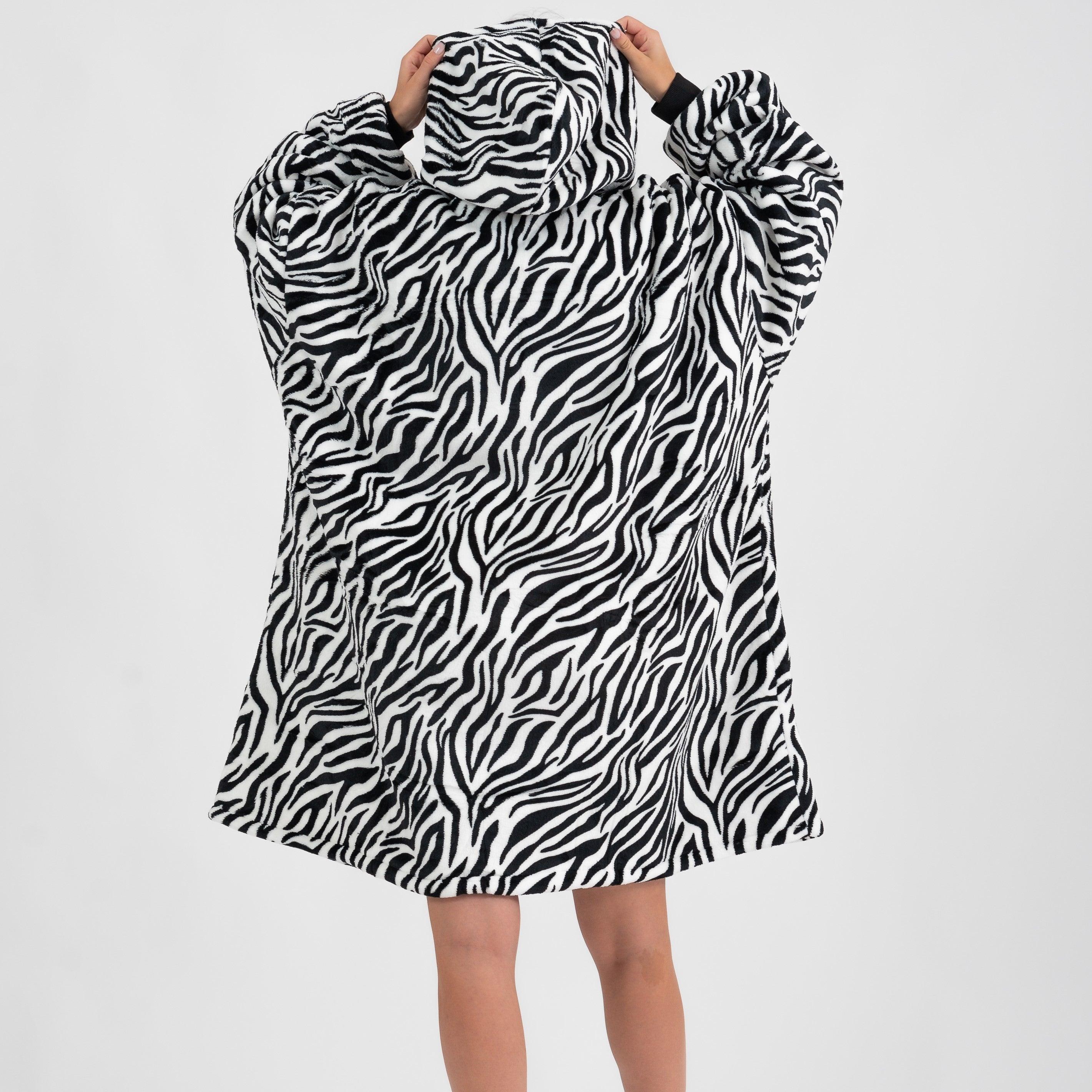 Moletom Oversized Com Capuz Zebra