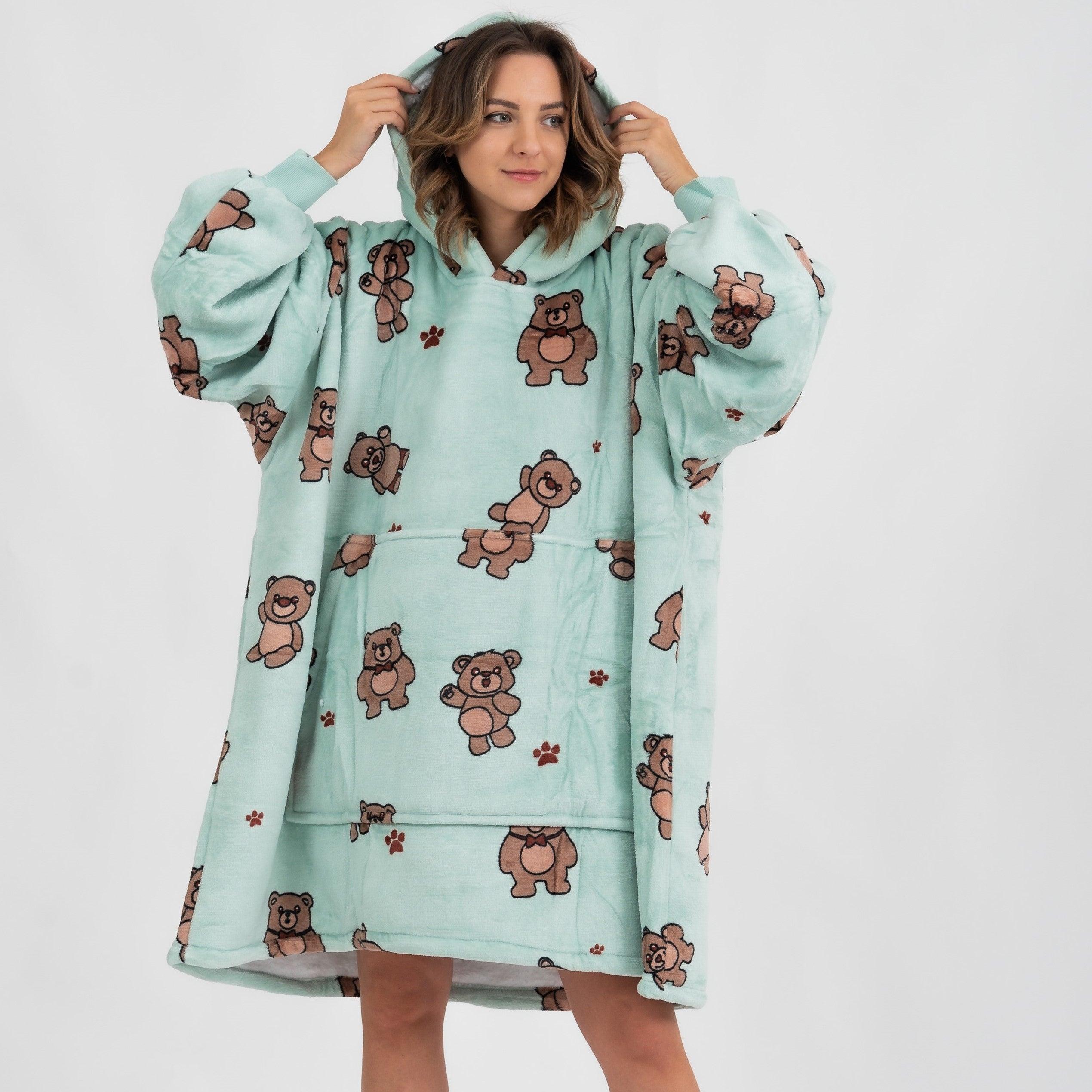 Moletom Oversized Com Capuz Ursinhos