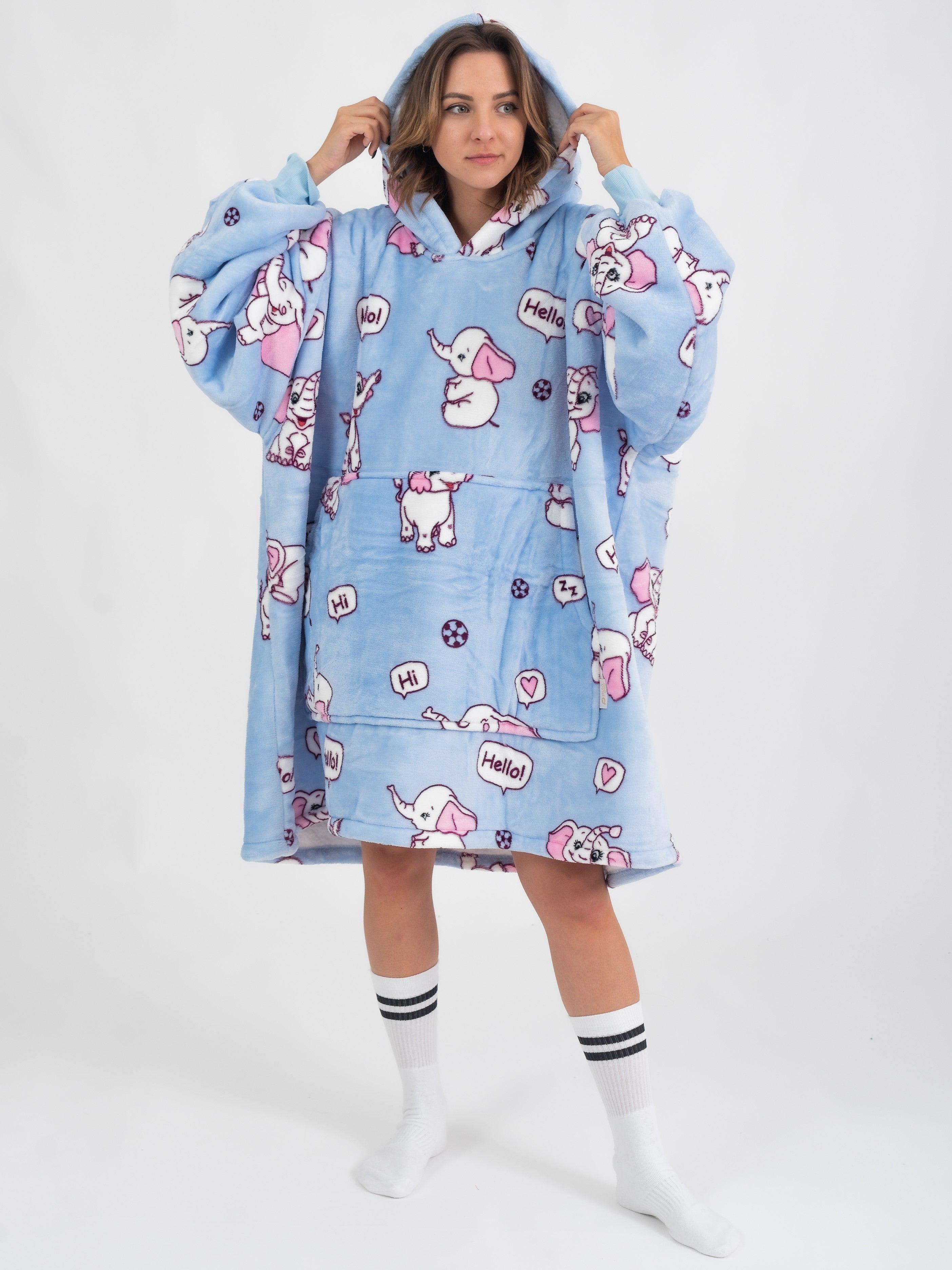 Moletom Oversized Com Capuz Elefante