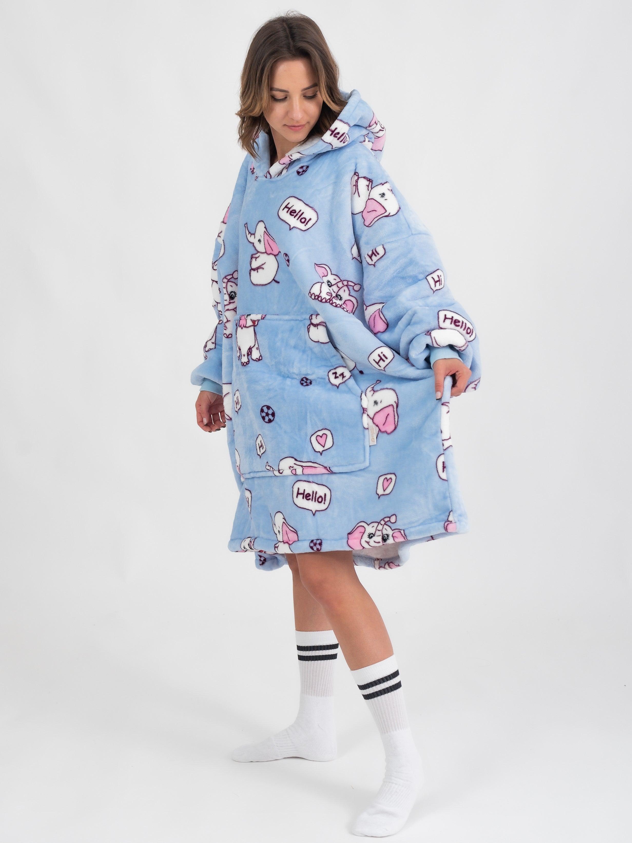 Moletom Oversized Com Capuz Elefante