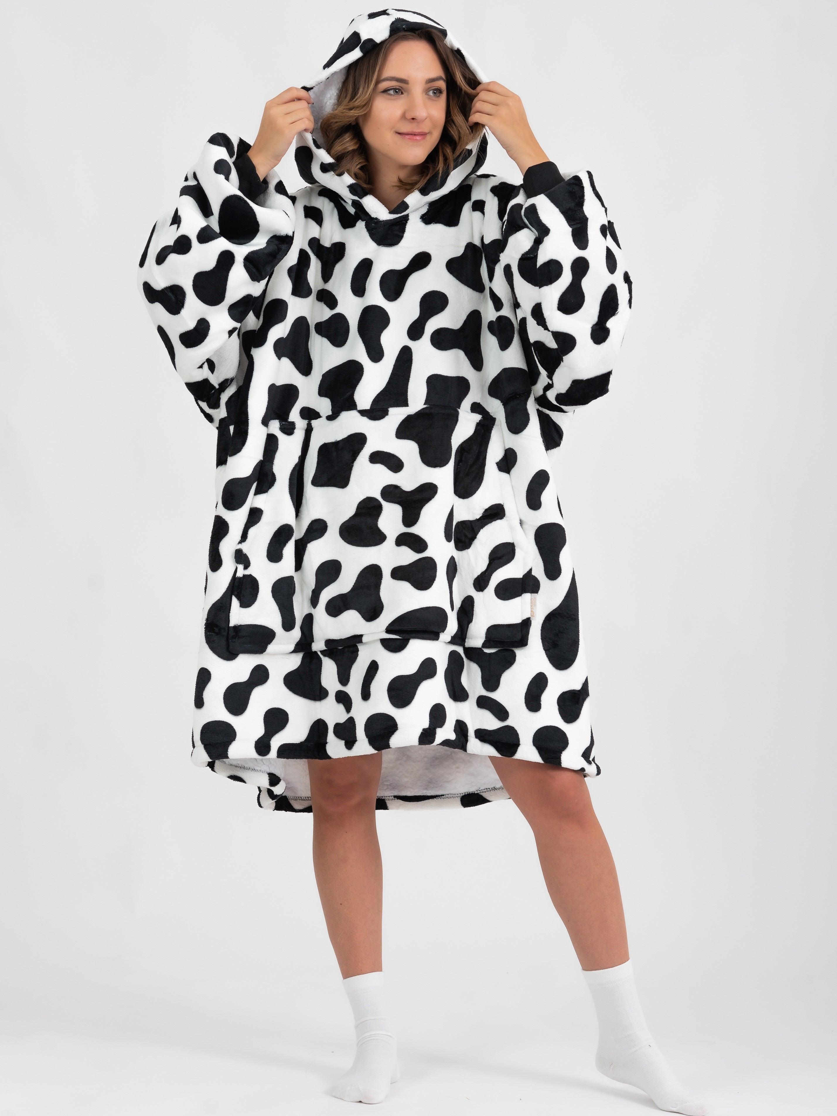 Moletom Oversized Com Capuz Vaquinha