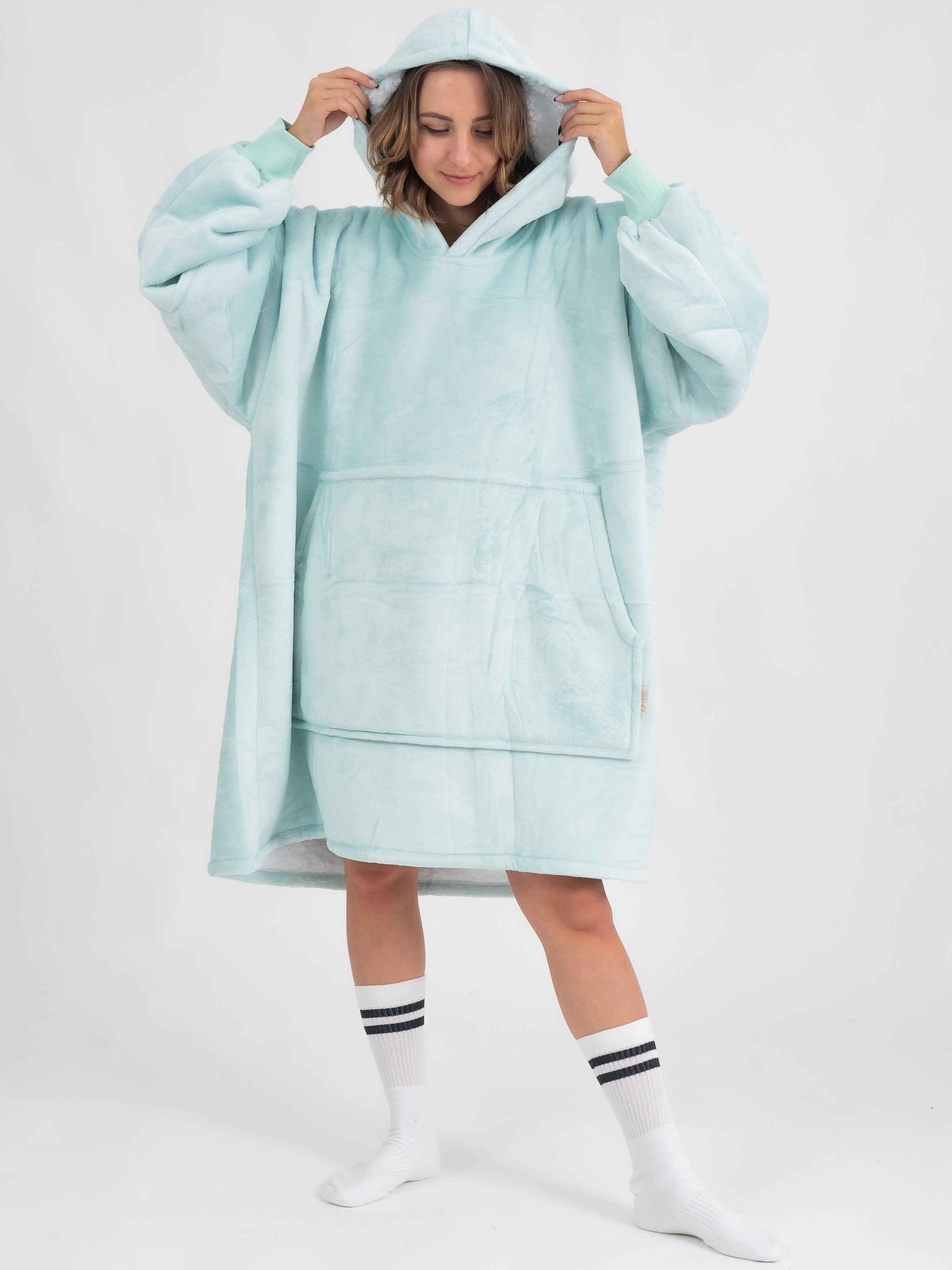 Moletom Oversized Com Capuz Verde