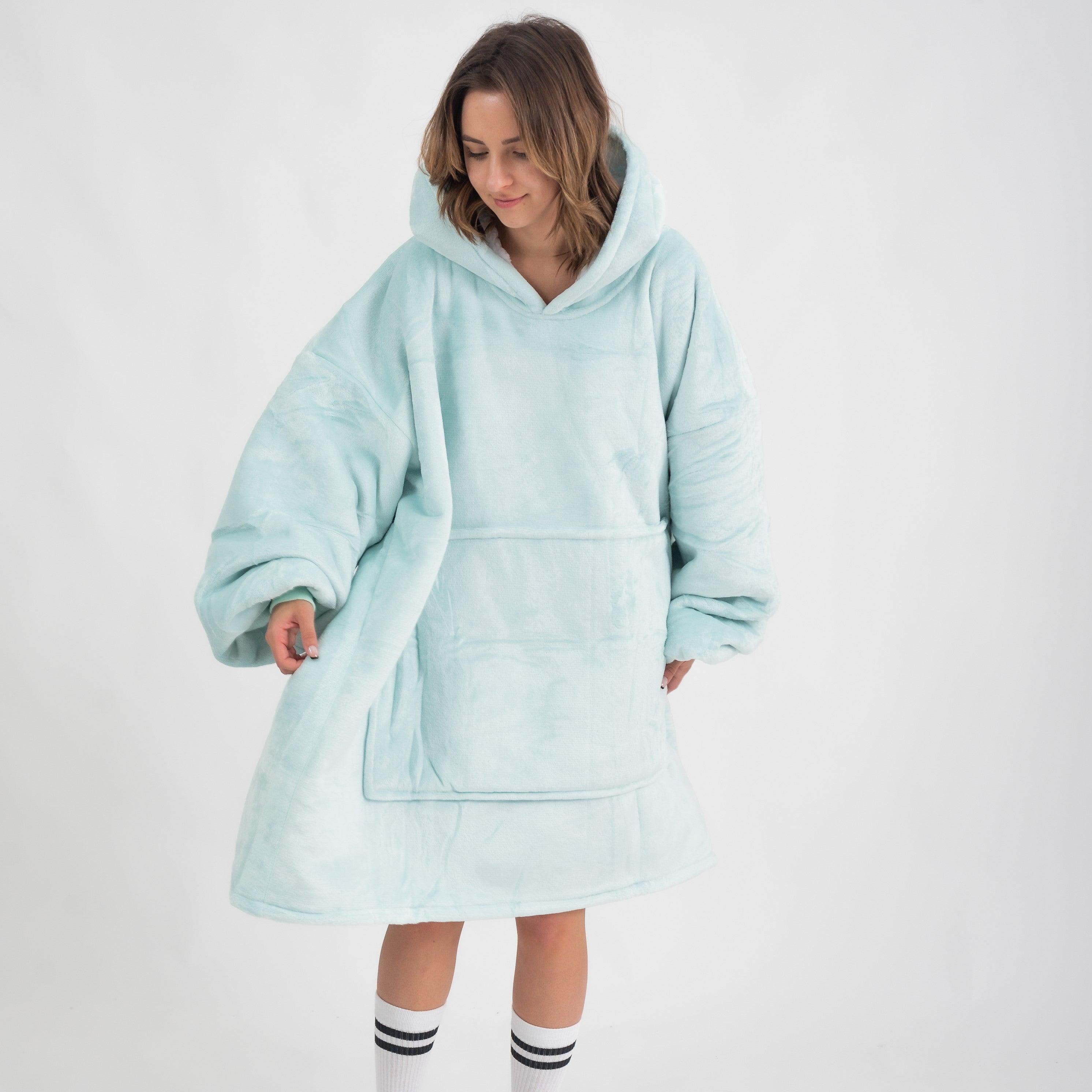 Moletom Oversized Com Capuz Verde