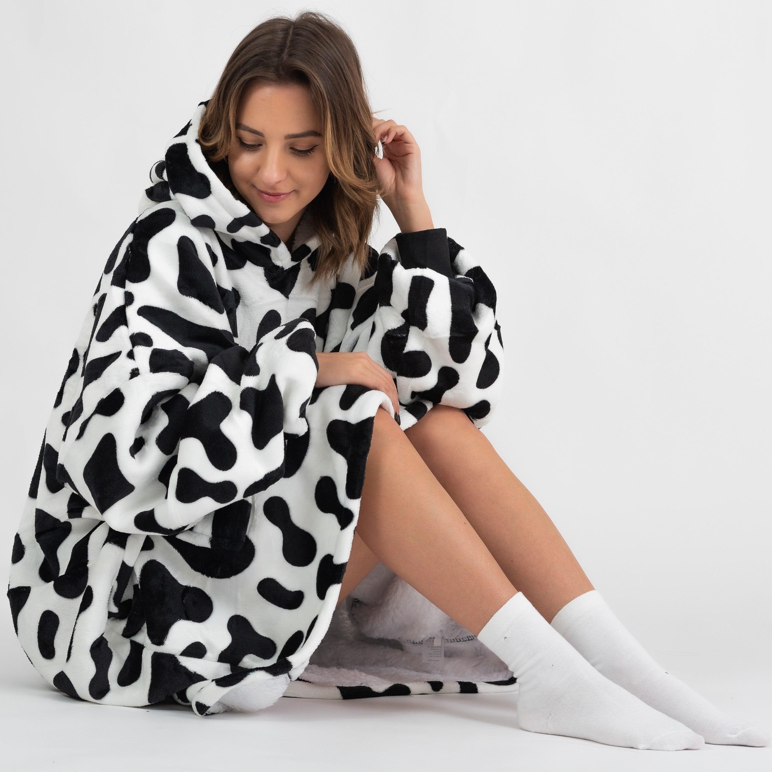 Moletom Oversized Com Capuz Vaquinha