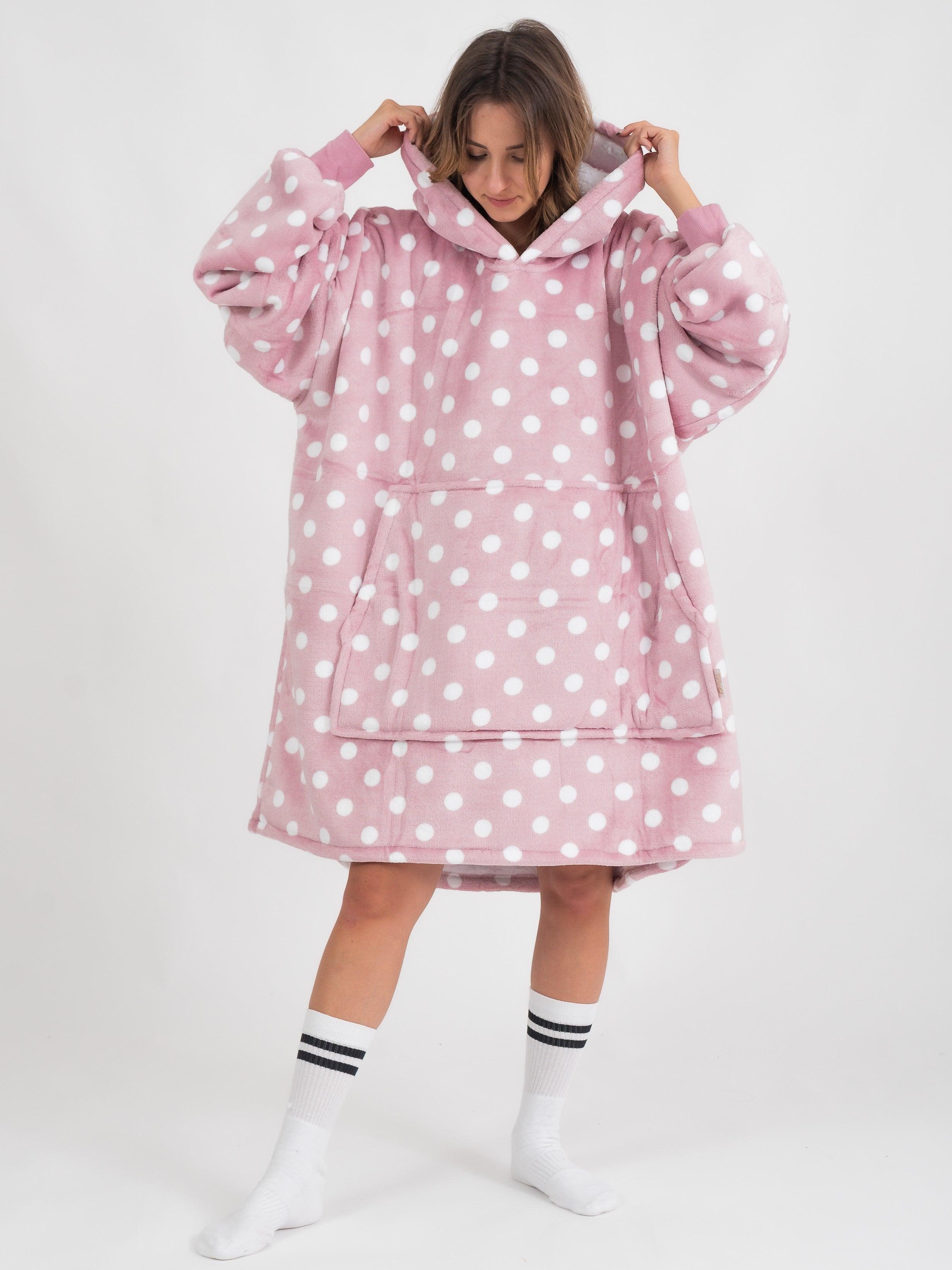 Moletom Oversized Com Capuz Pontos