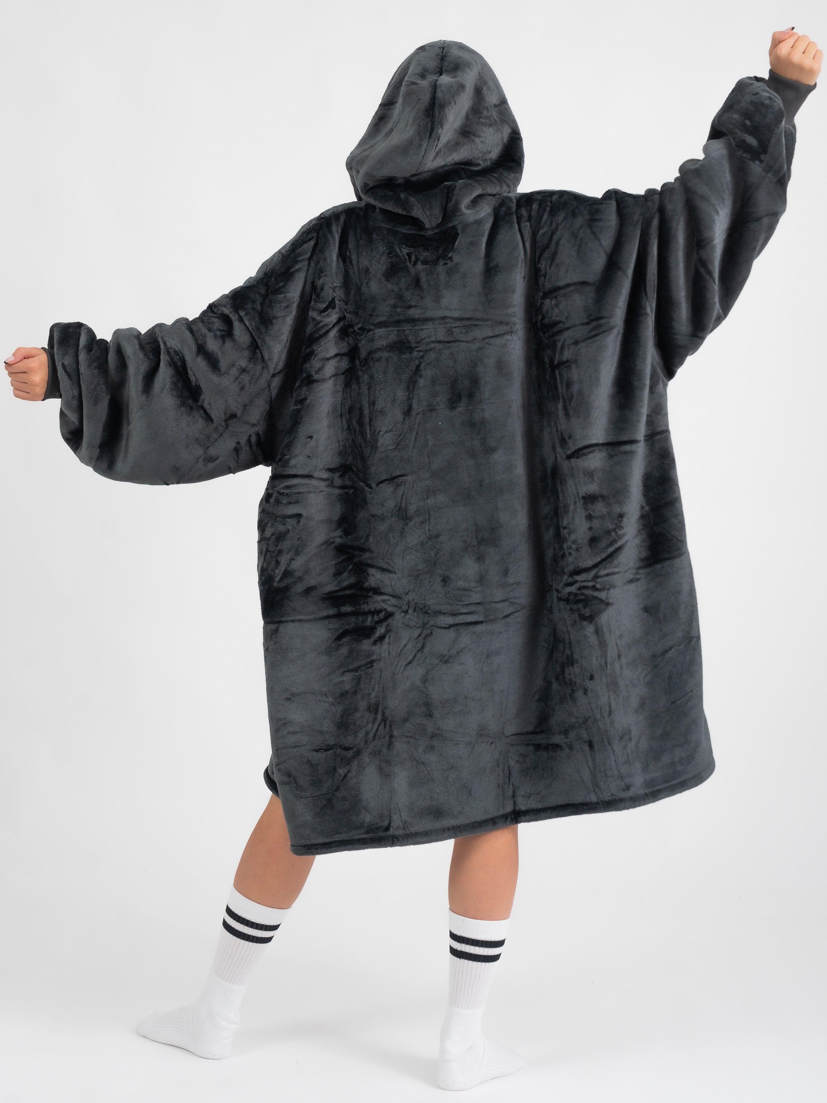 Moletom Oversized Com Capuz Preto