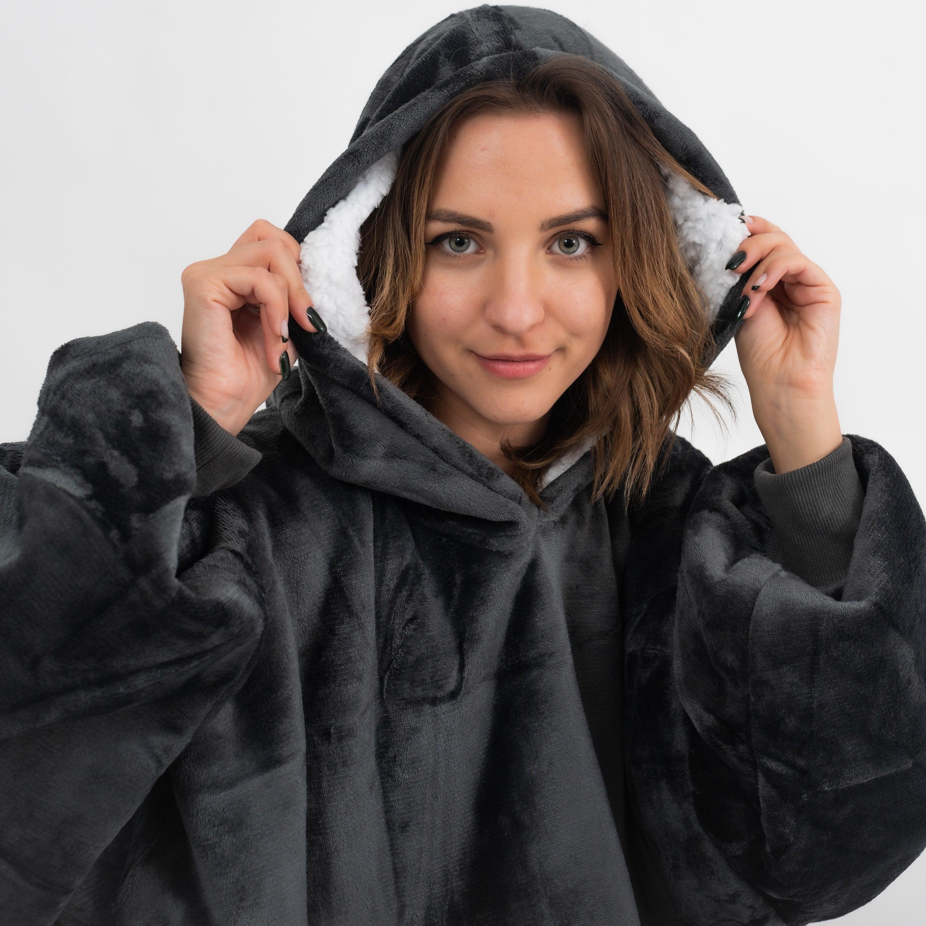 Moletom Oversized Com Capuz Preto
