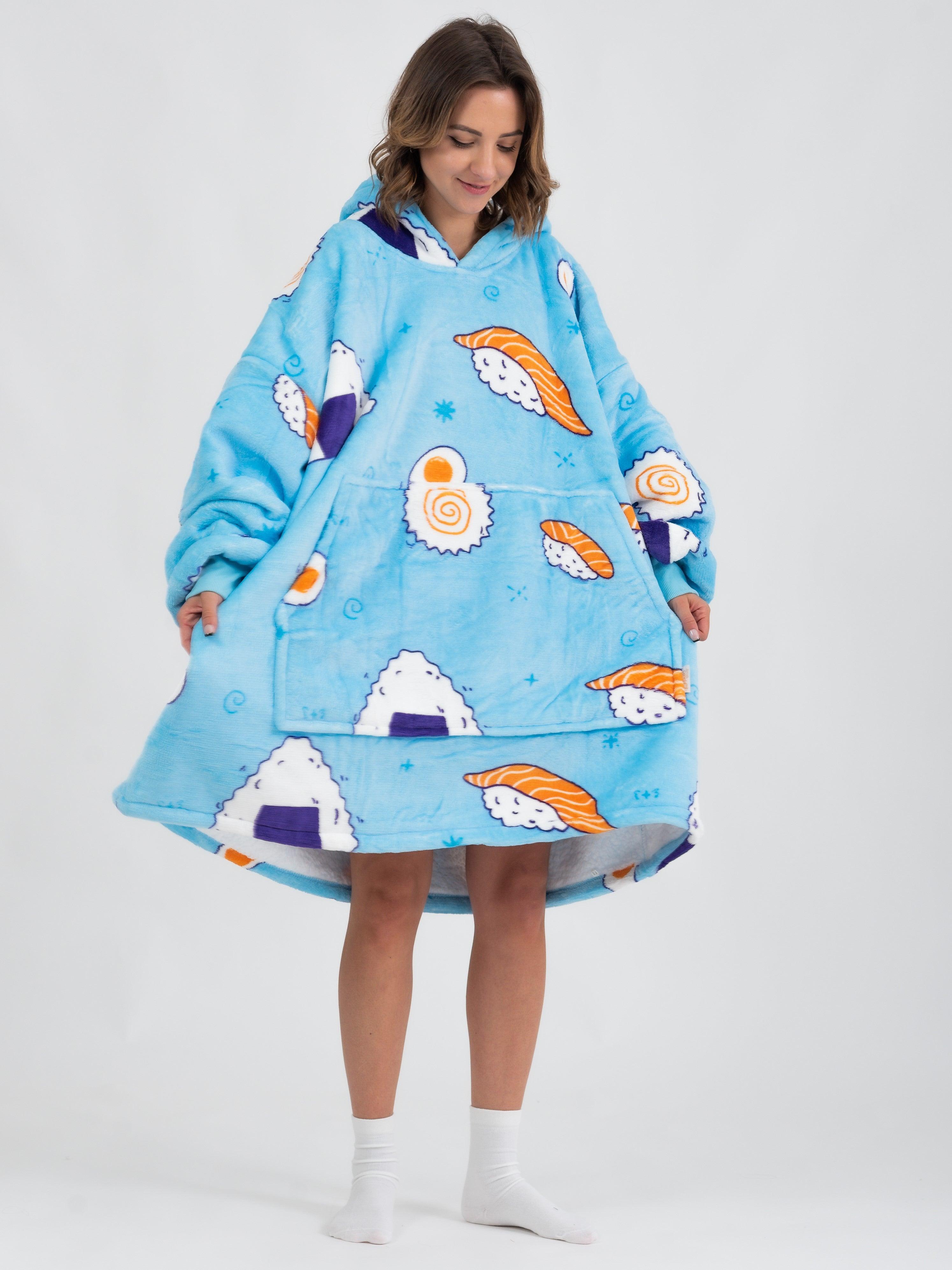 Moletom Oversized Com Capuz Sushi