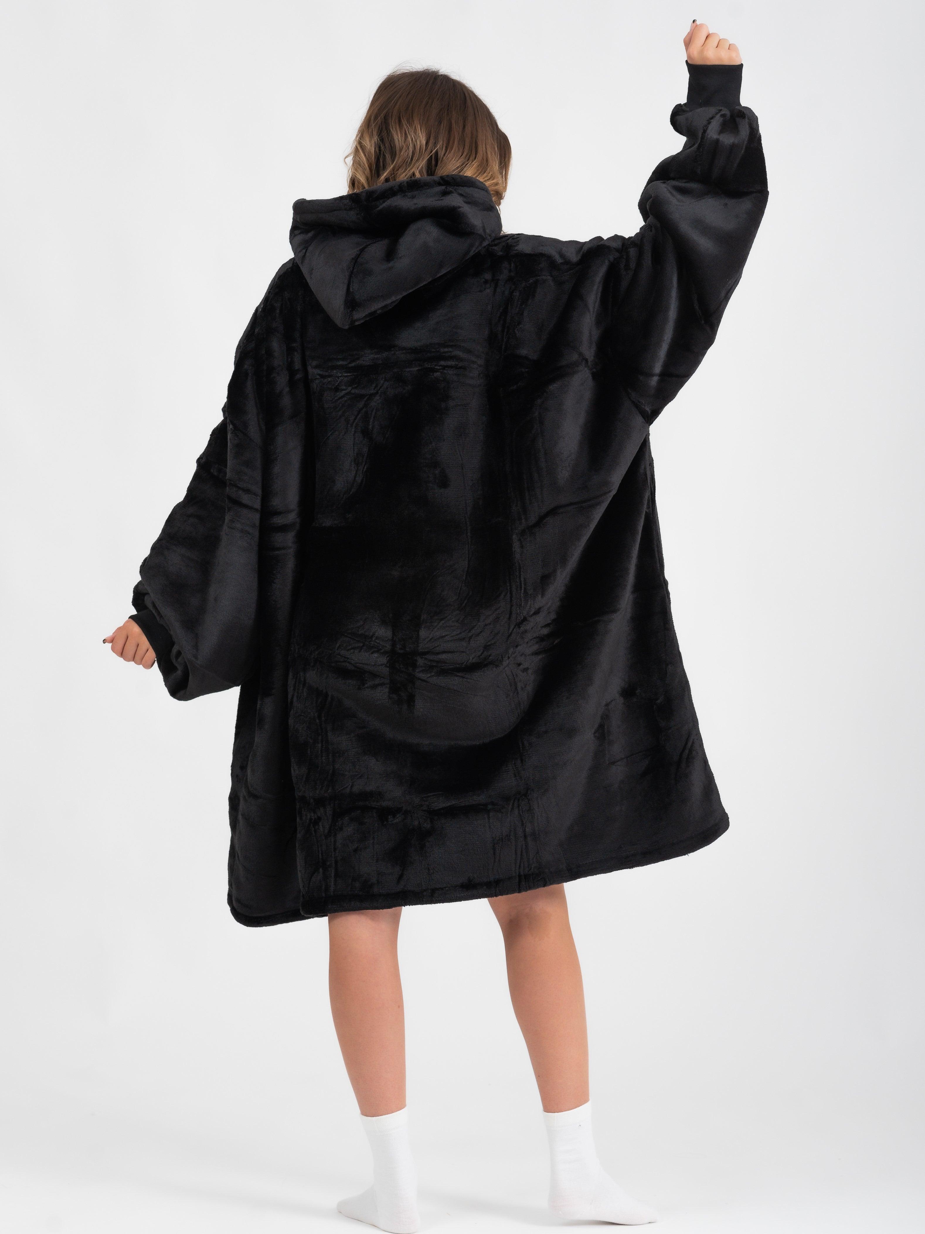 Moletom Oversized Com Capuz Preto