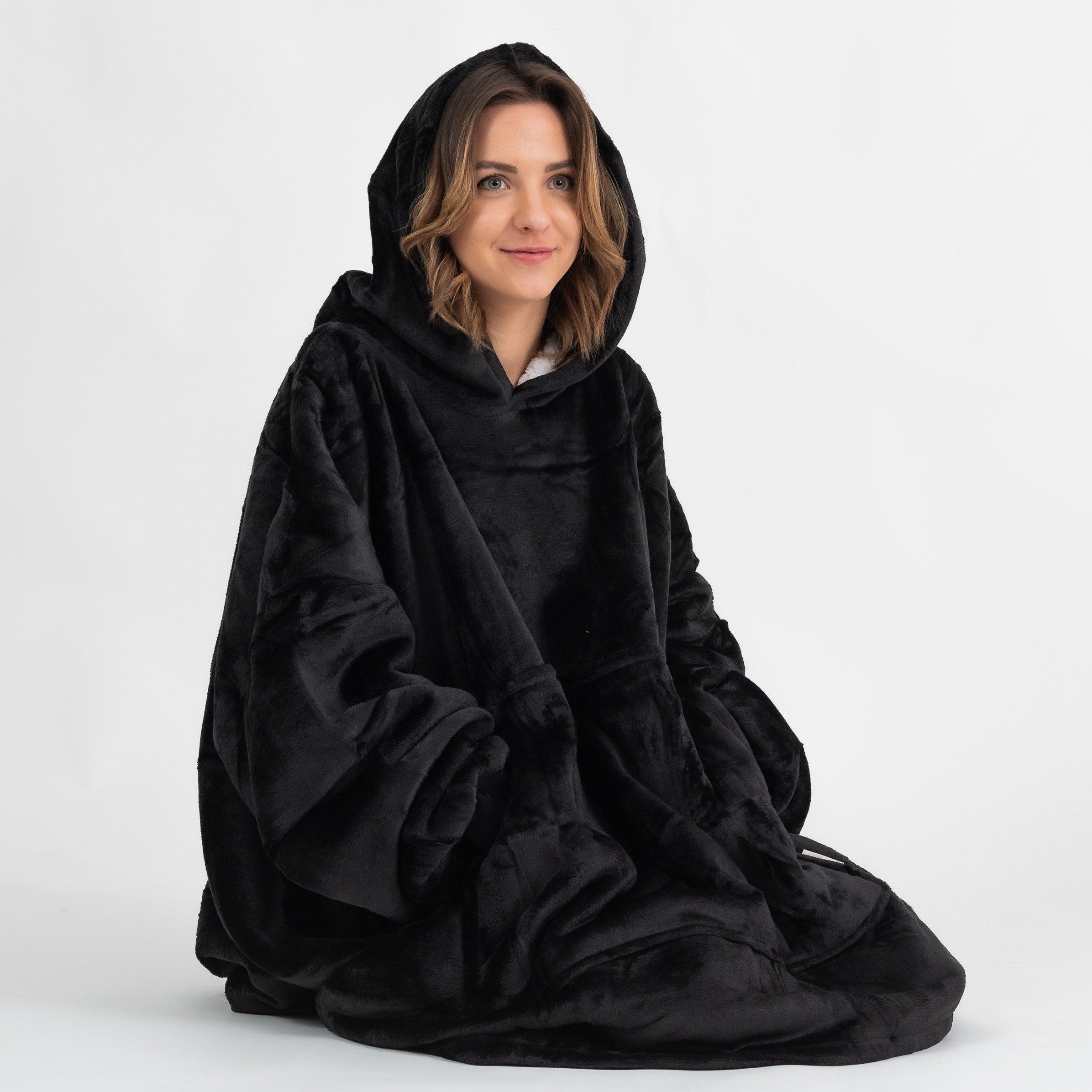 Moletom Oversized Com Capuz Preto