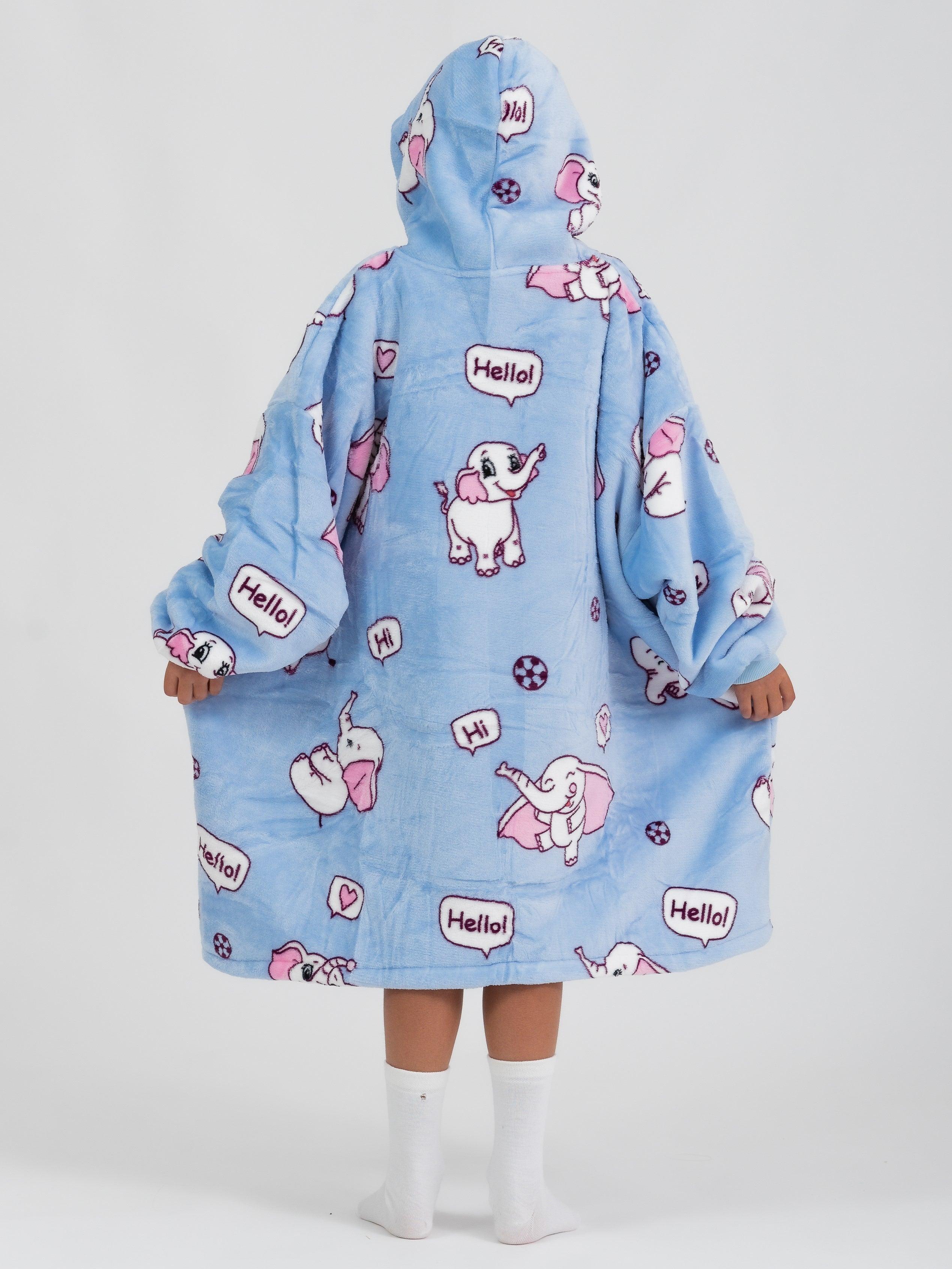 Moletom Oversized Com Capuz(Kids) Elefante