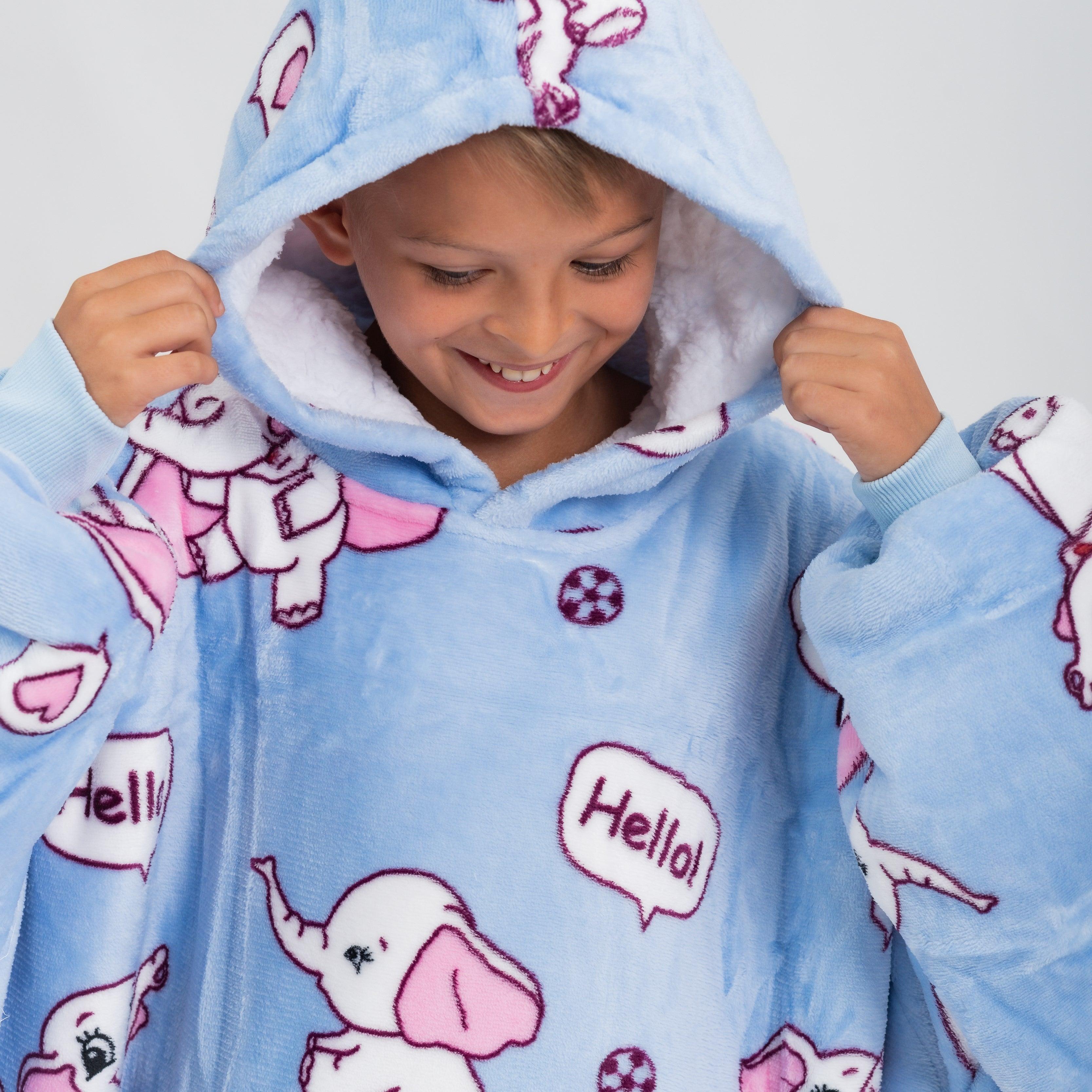Moletom Oversized Com Capuz(Kids) Elefante
