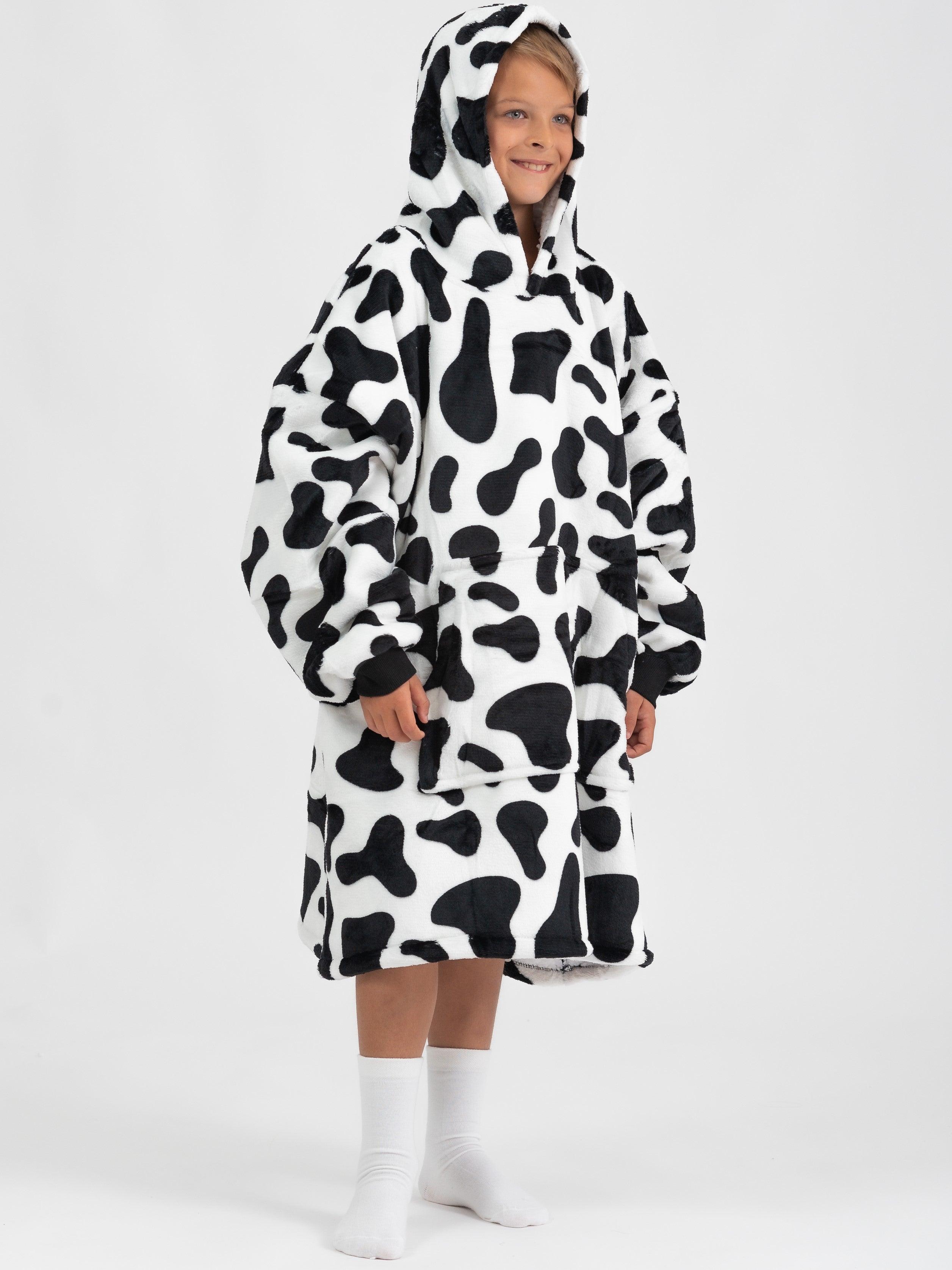 Moletom Oversized Com Capuz Kids Vaquinha