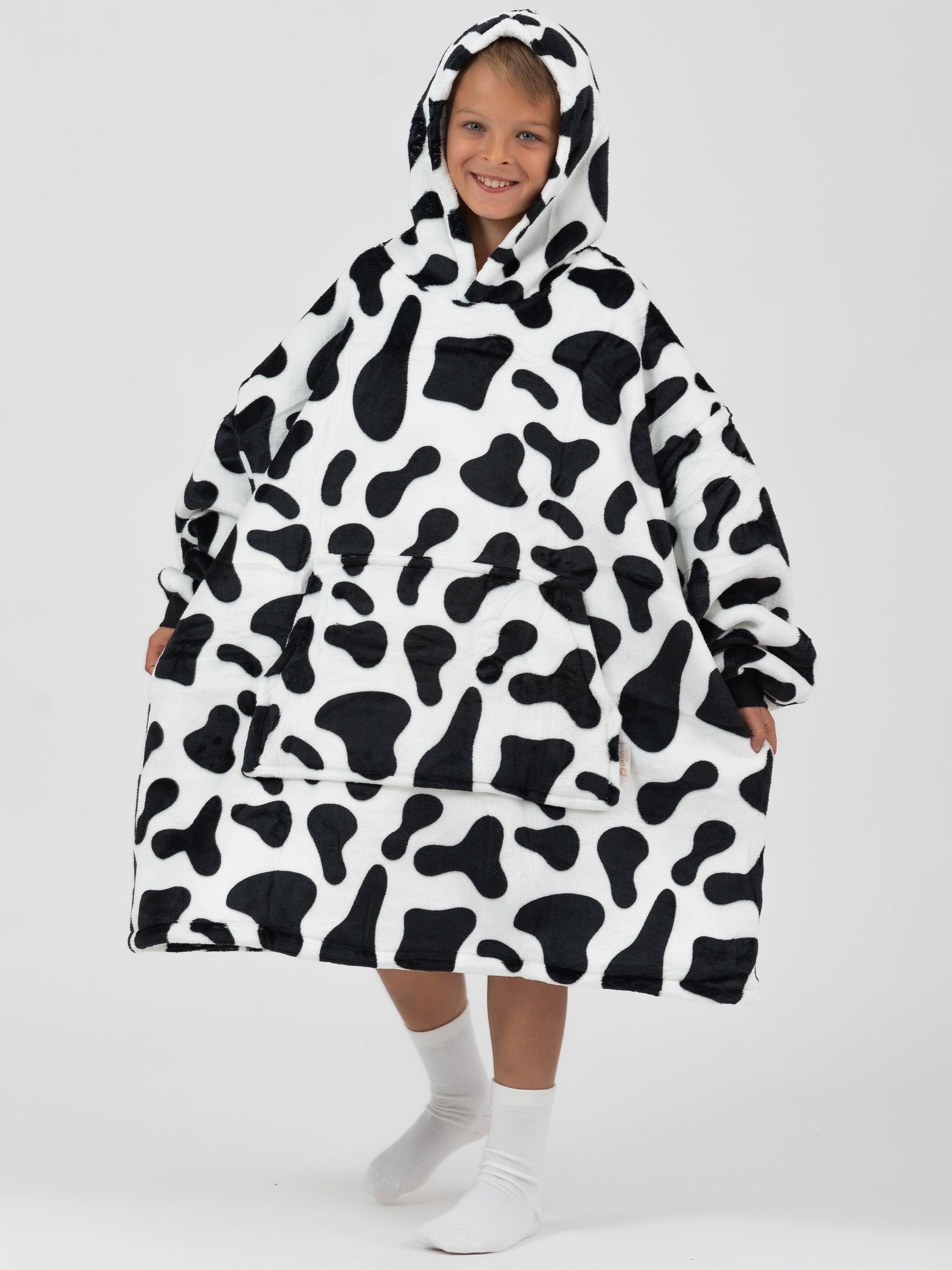 Moletom Oversized Com Capuz Kids Vaquinha
