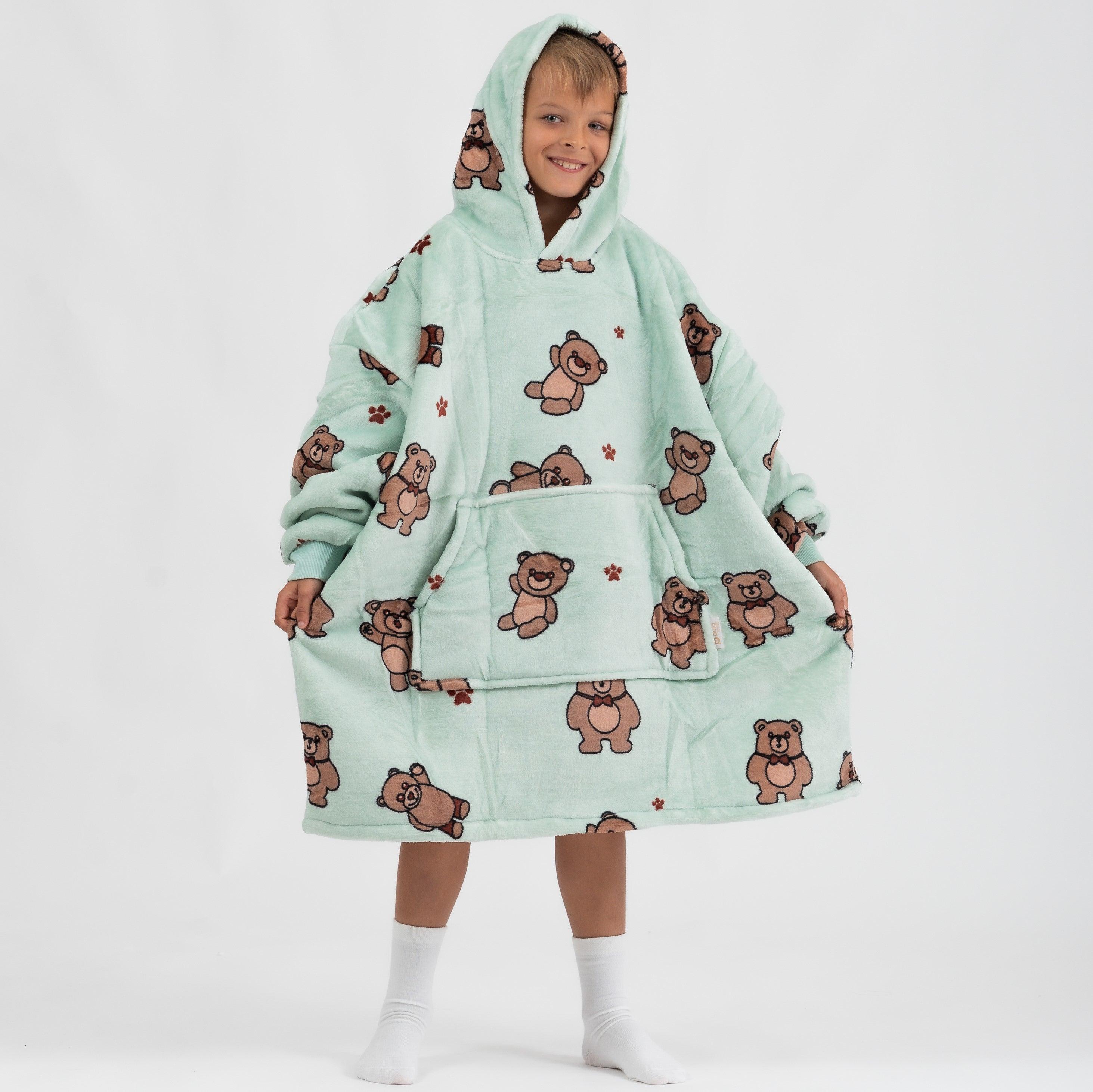 Moletom Oversized Com Capuz Kids Ursinhos