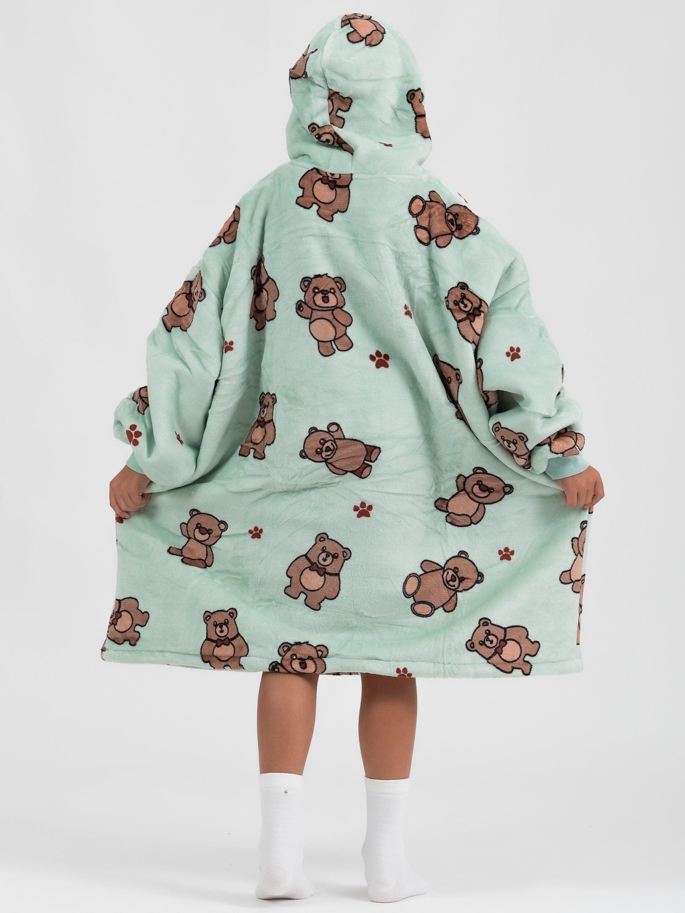 Moletom Oversized Com Capuz Kids Ursinhos