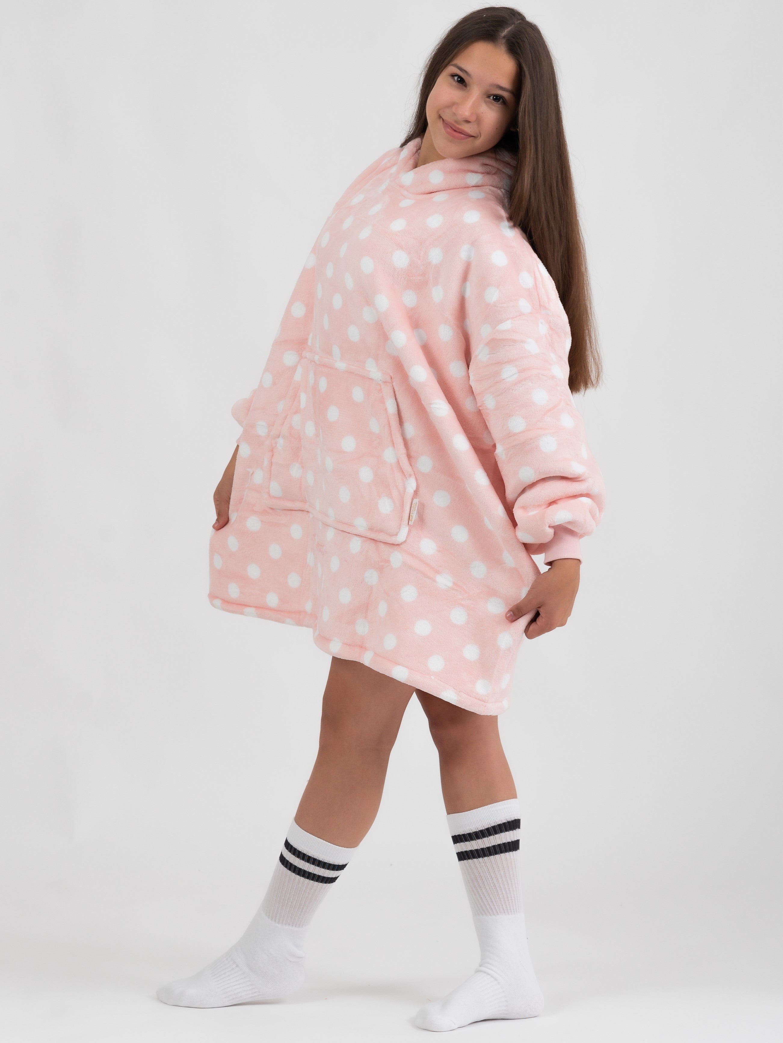 Moletom Oversized Com Capuz Kids Pontos