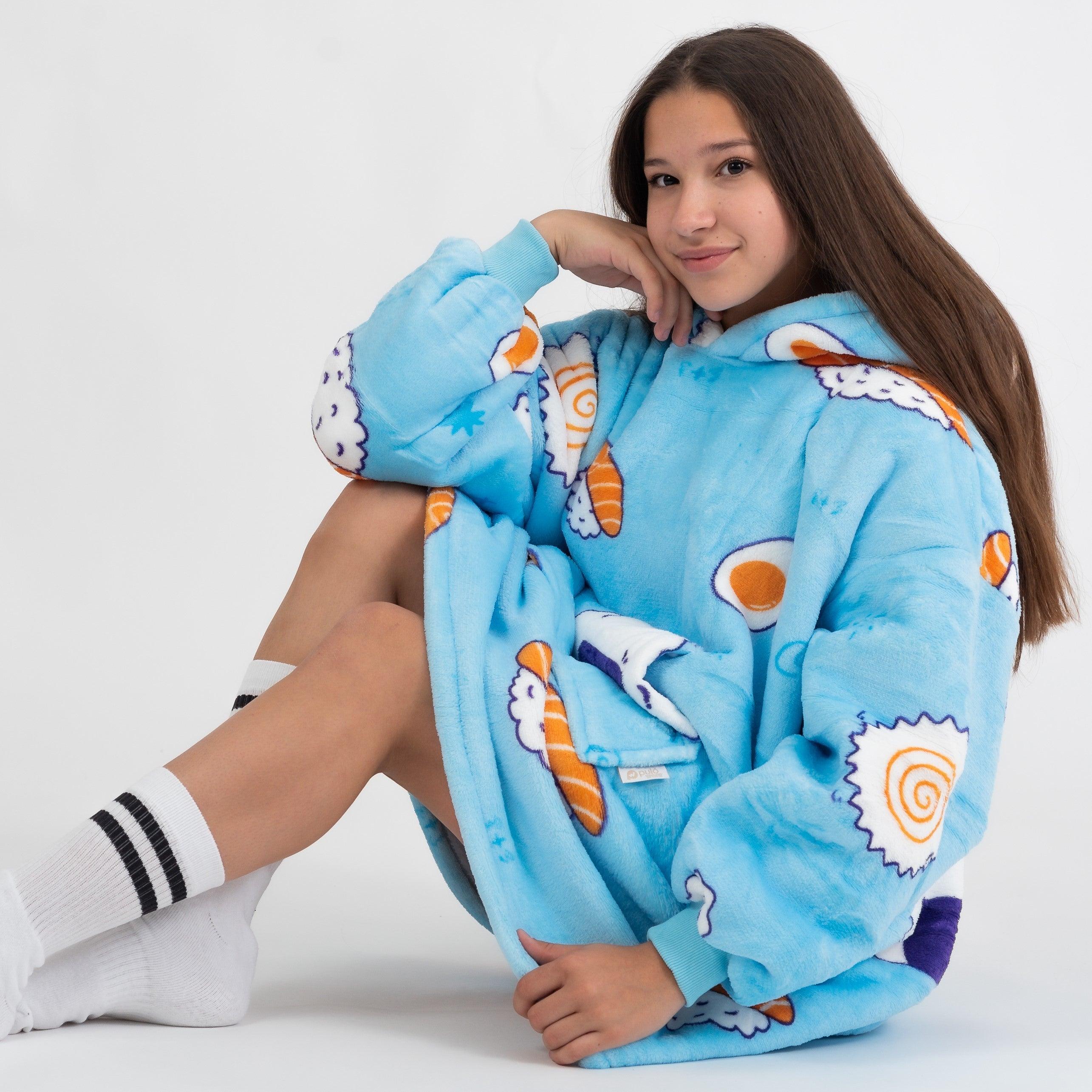 Moletom Oversized Com Capuz Kids Sushi