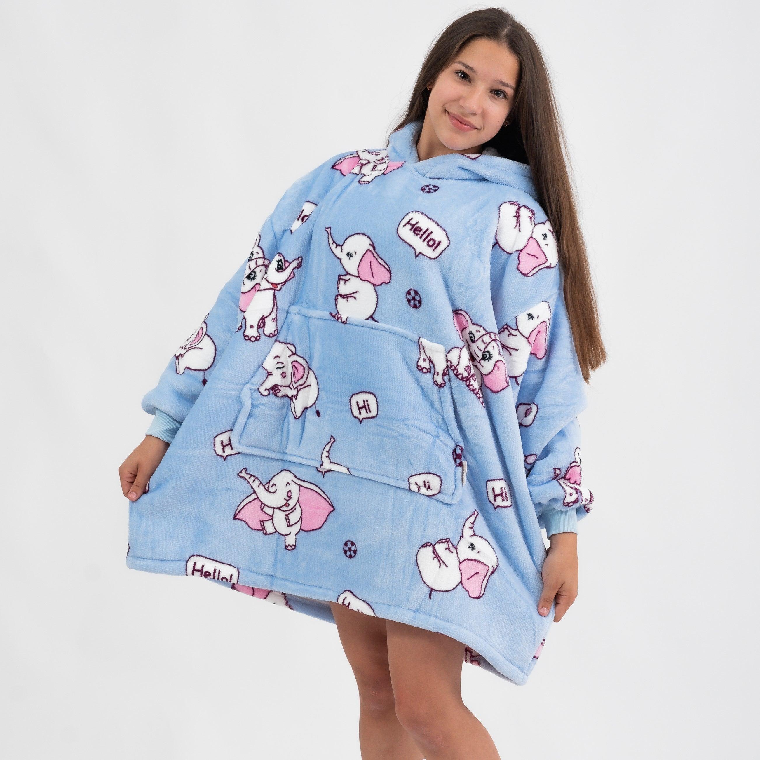 Moletom Oversized Com Capuz(Kids) Elefante