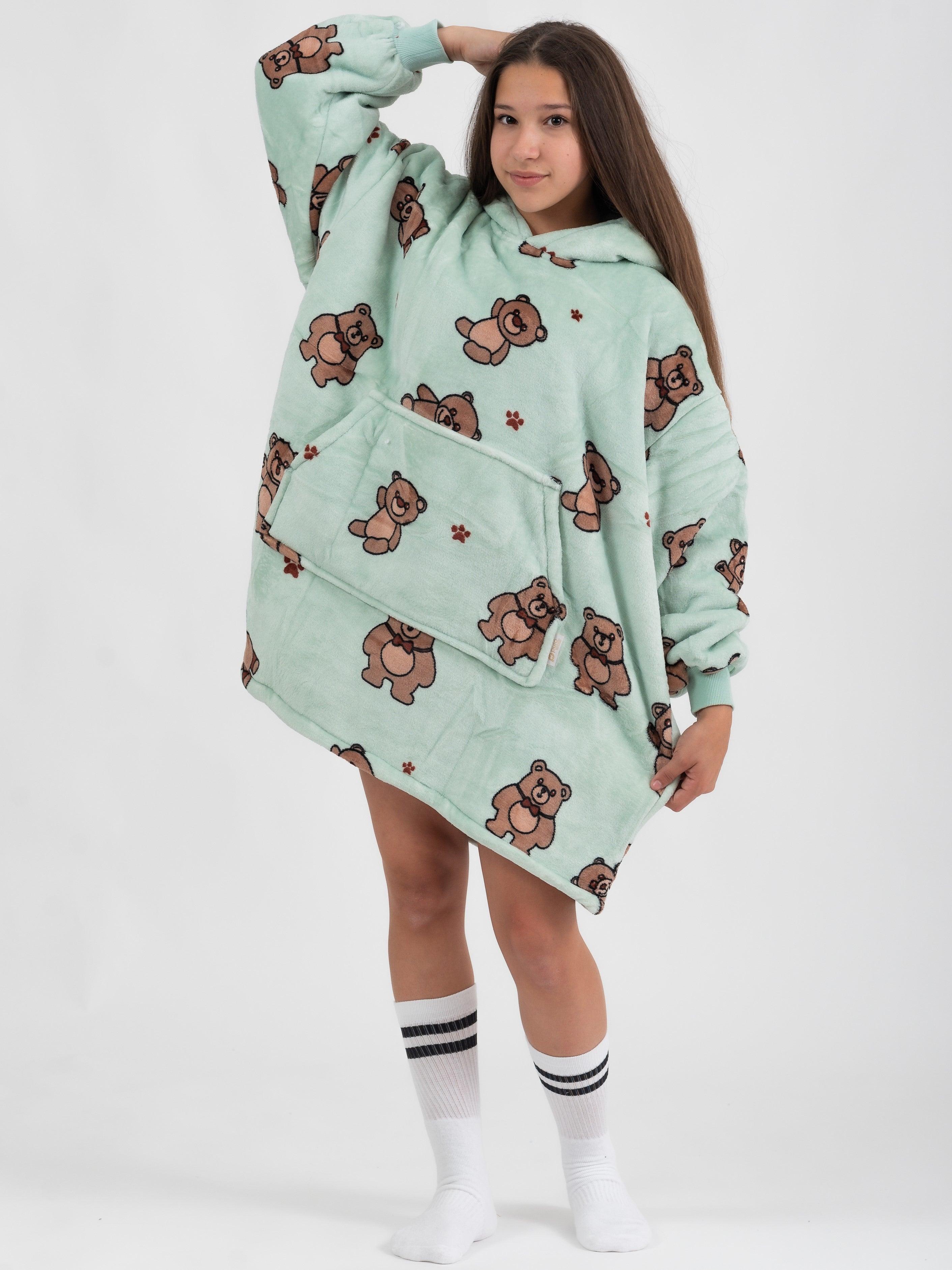 Moletom Oversized Com Capuz Kids Ursinhos