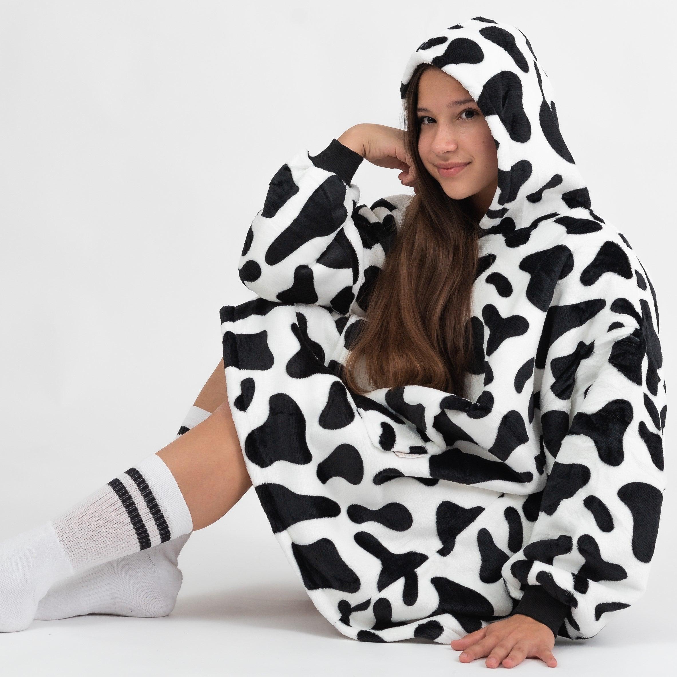 Moletom Oversized Com Capuz Kids Vaquinha