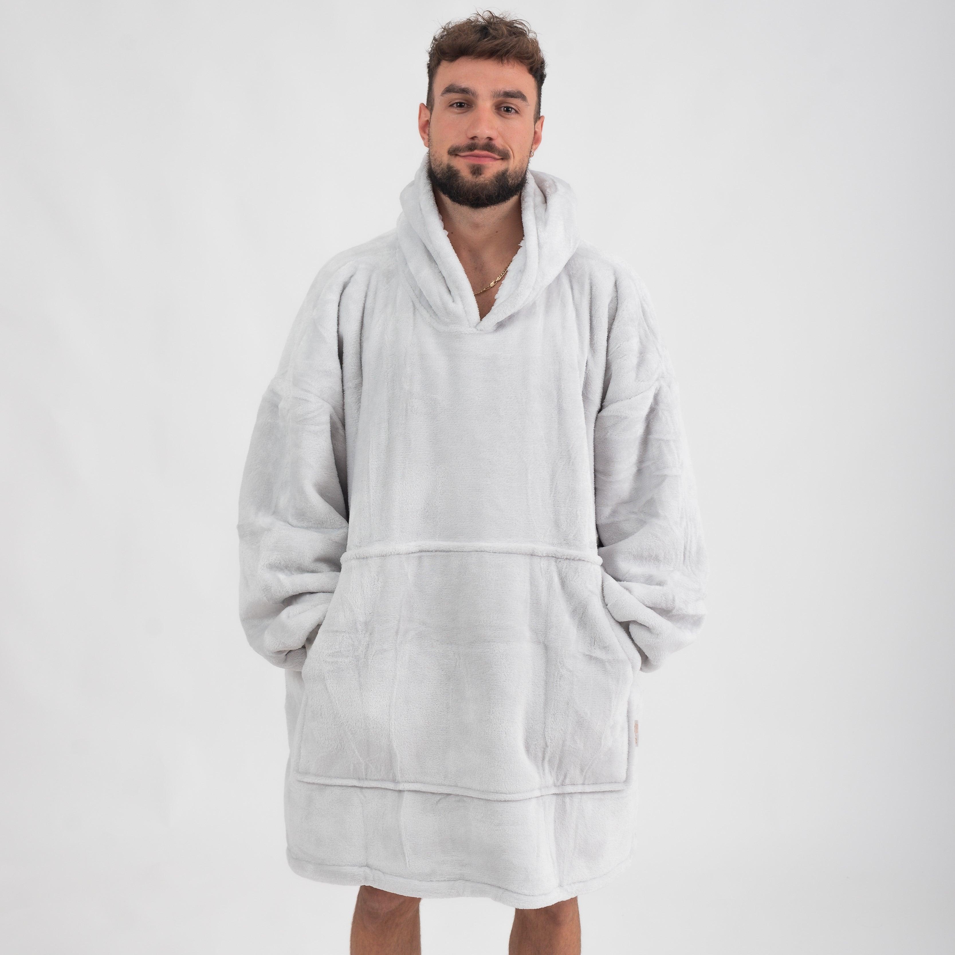 Moletom Oversized Com Capuz Branco