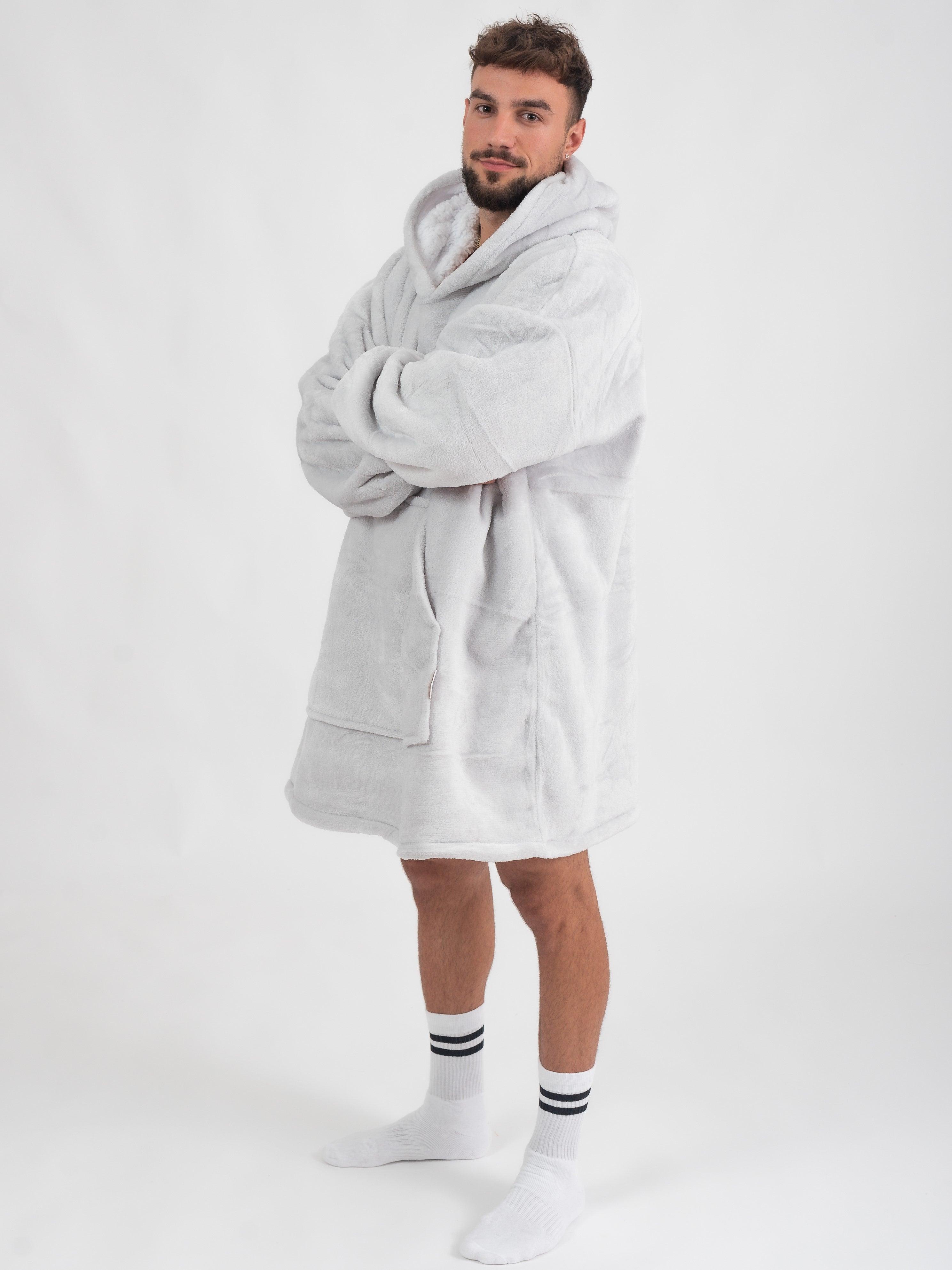Moletom Oversized Com Capuz Branco