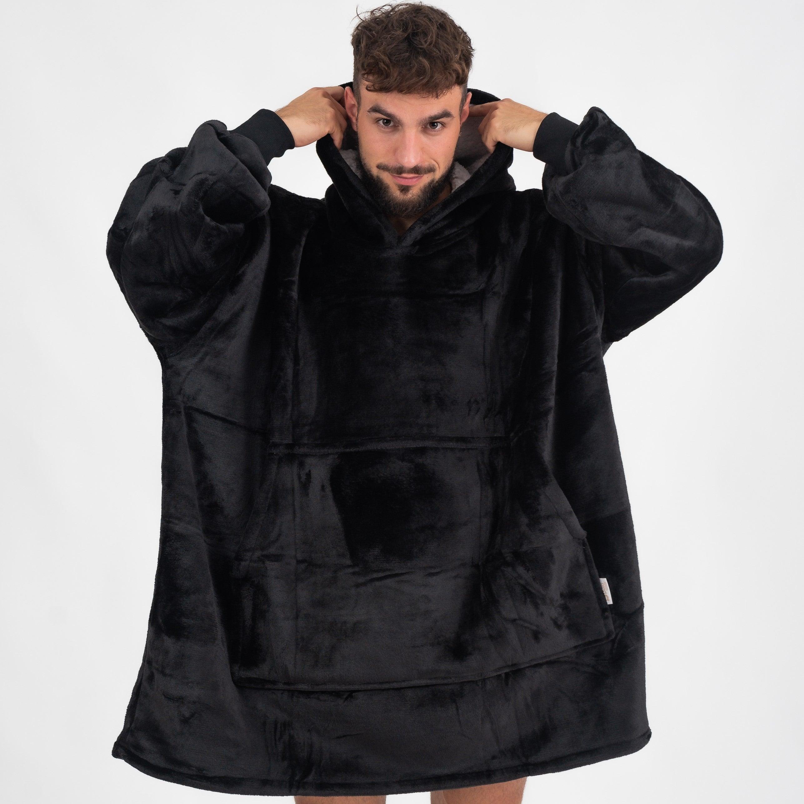 Moletom Oversized Com Capuz Preto