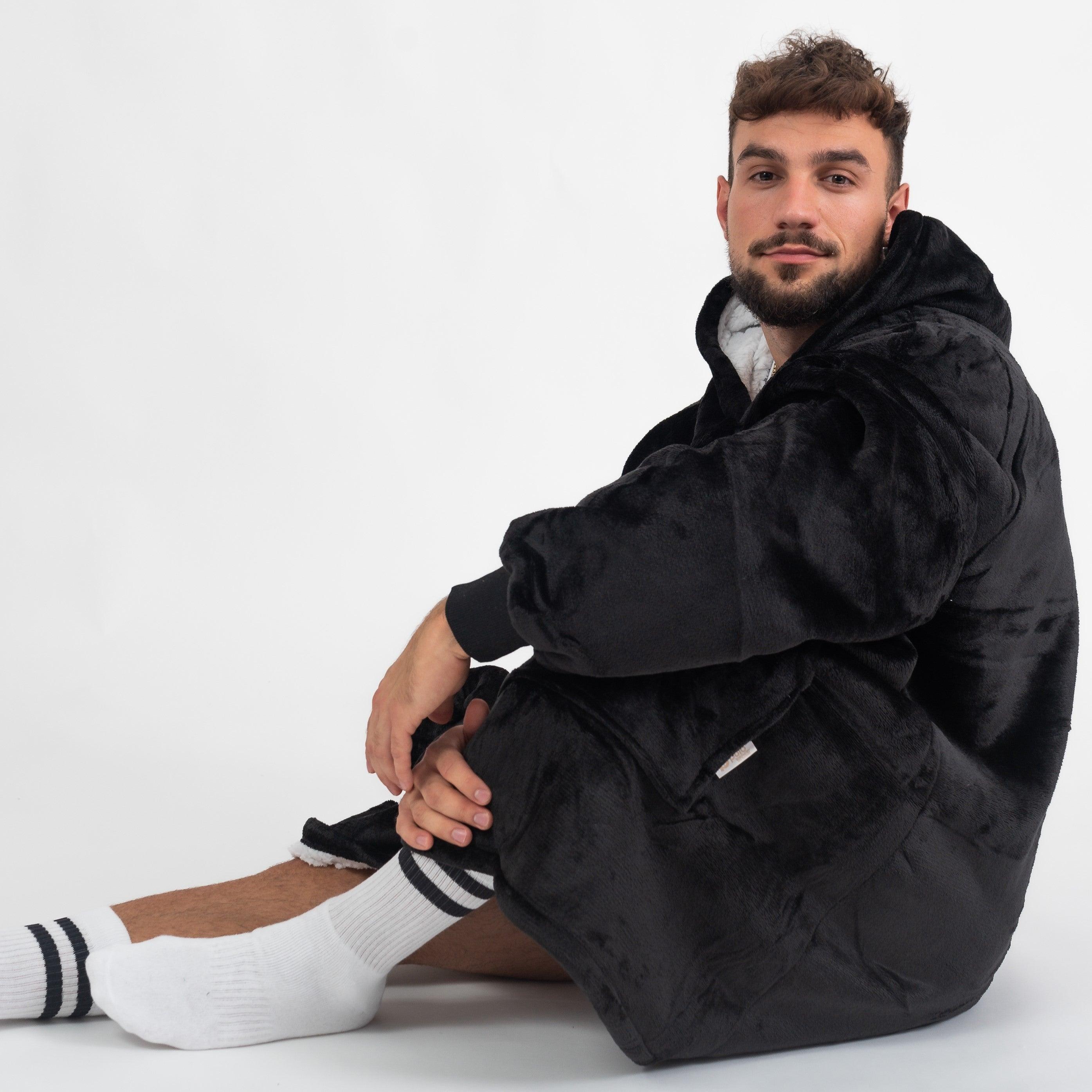 Moletom Oversized Com Capuz Preto