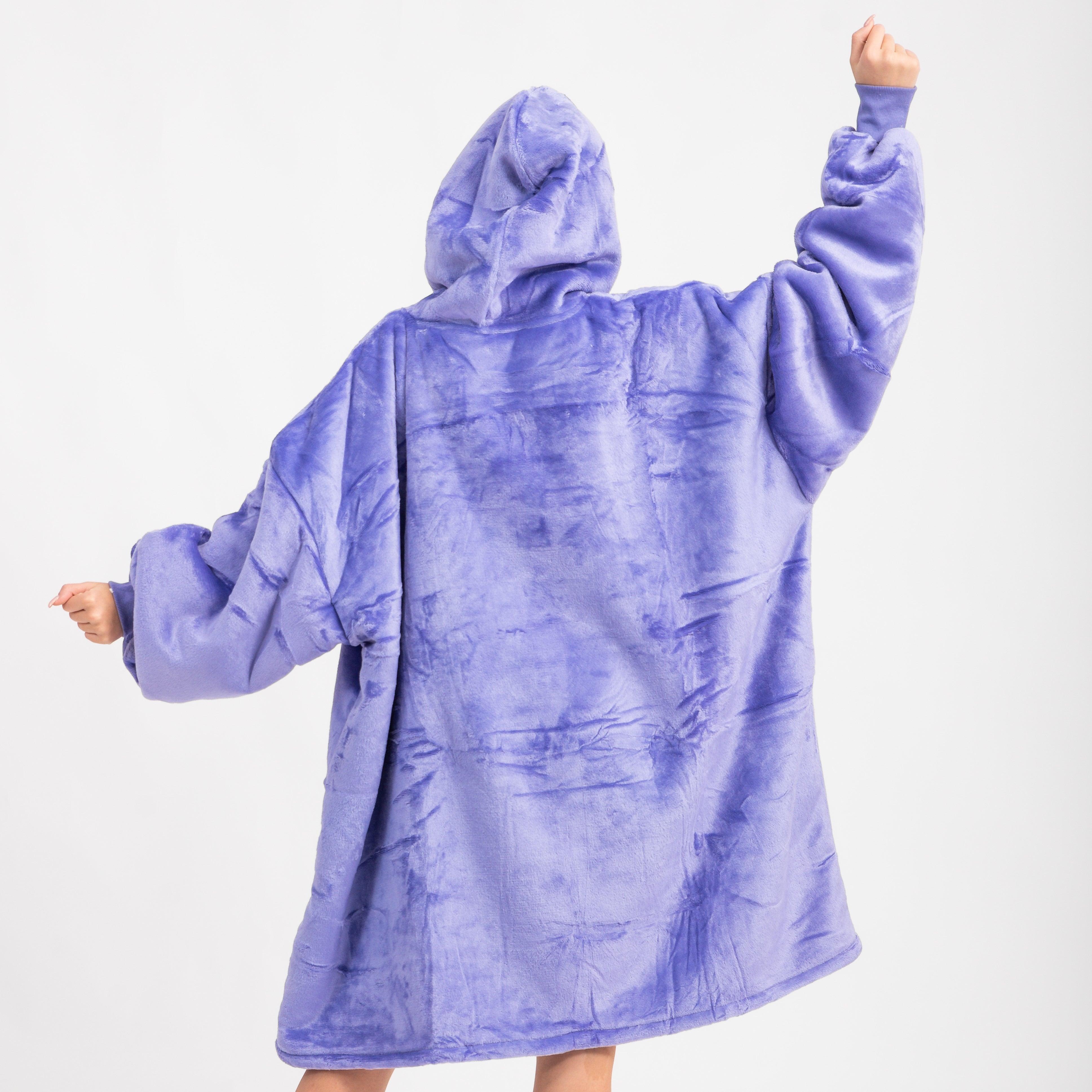Moletom Oversized Com Capuz Roxo