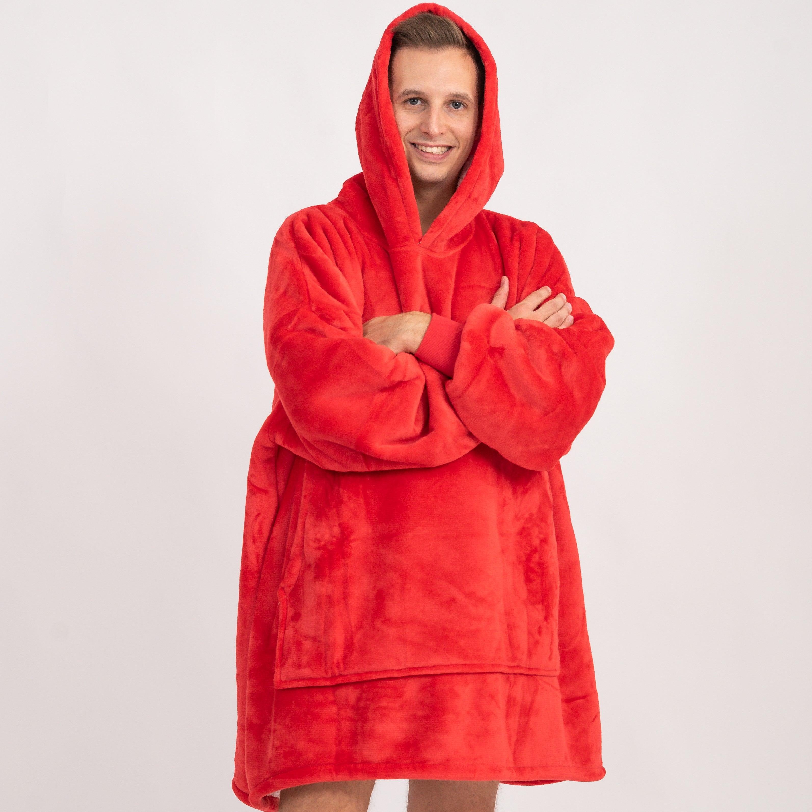 Moletom Oversized Com Capuz Laranja