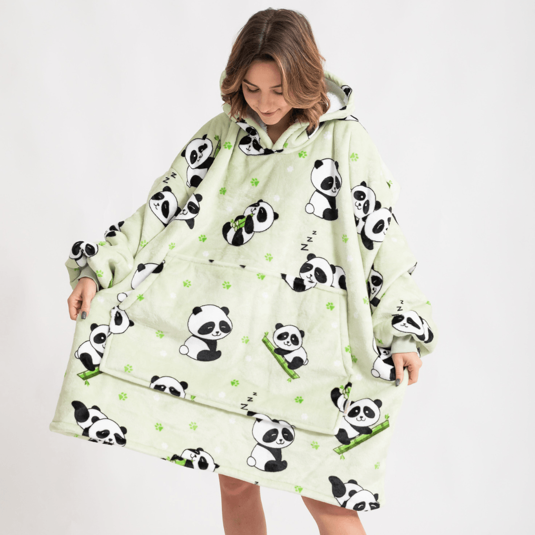 Moletom Oversized Com Capuz Panda