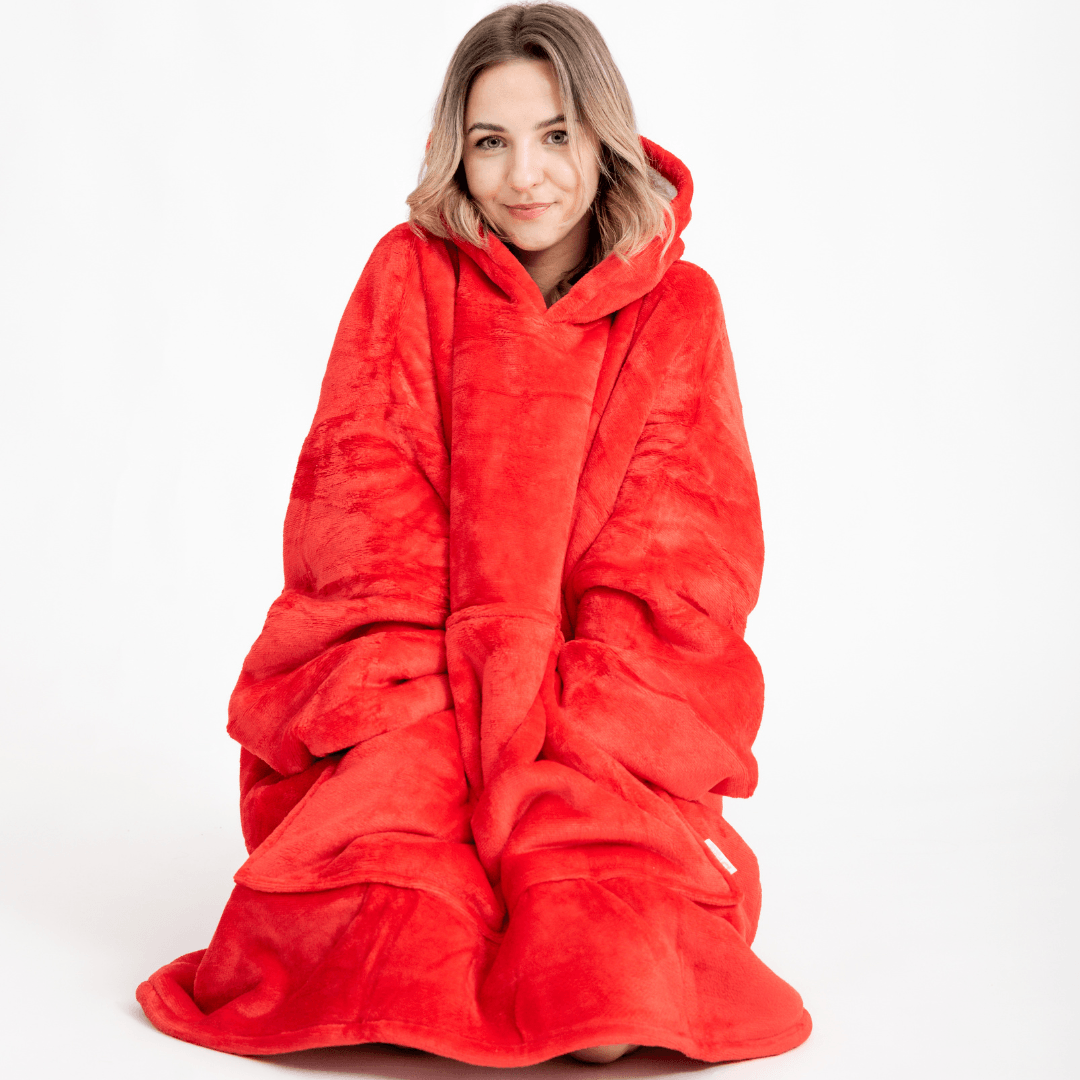 Moletom Oversized Com Capuz Laranja