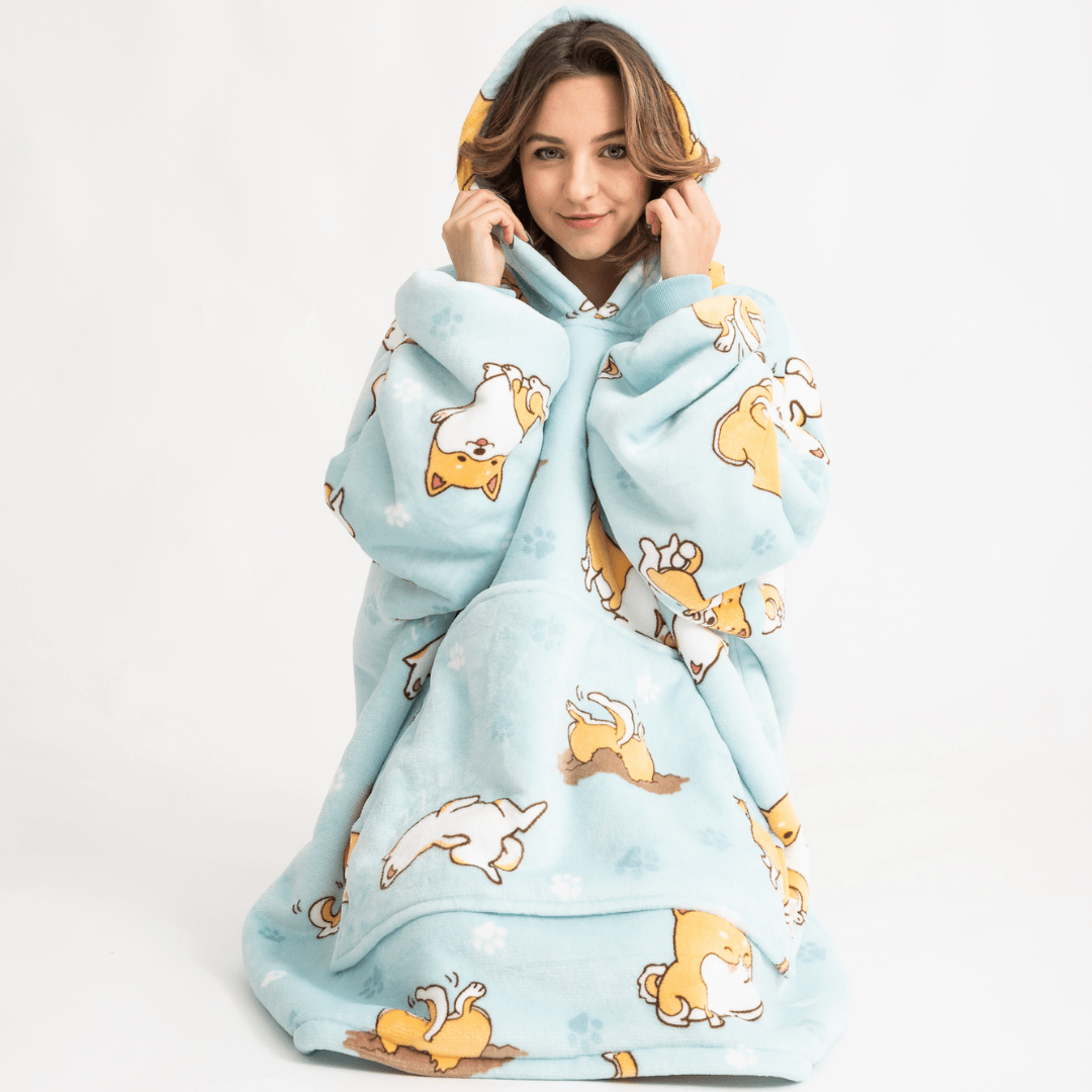 Moletom Oversized Com Capuz Shiba Inu