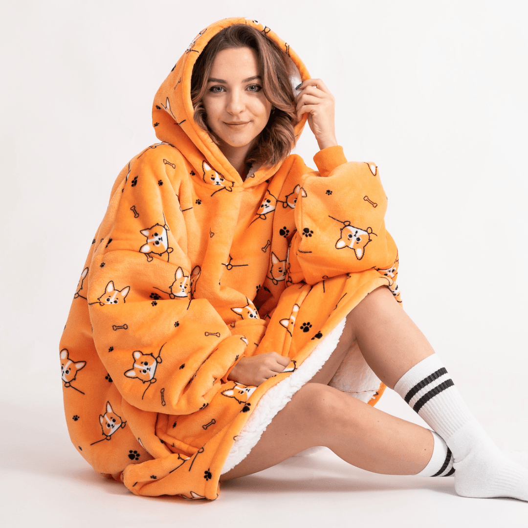 Moletom Oversized Com Capuz Shiba Inu