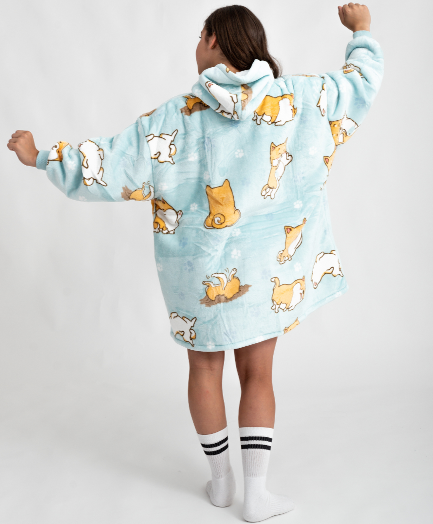 Moletom Oversized Com Capuz (Kids) Shiba Inu