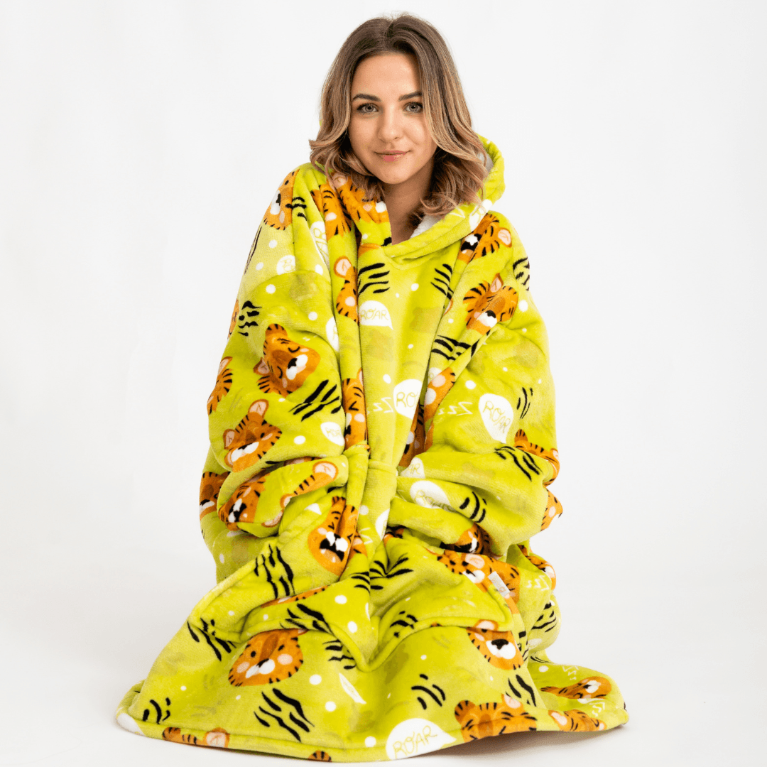 Moletom Oversized Com Capuz Tigres
