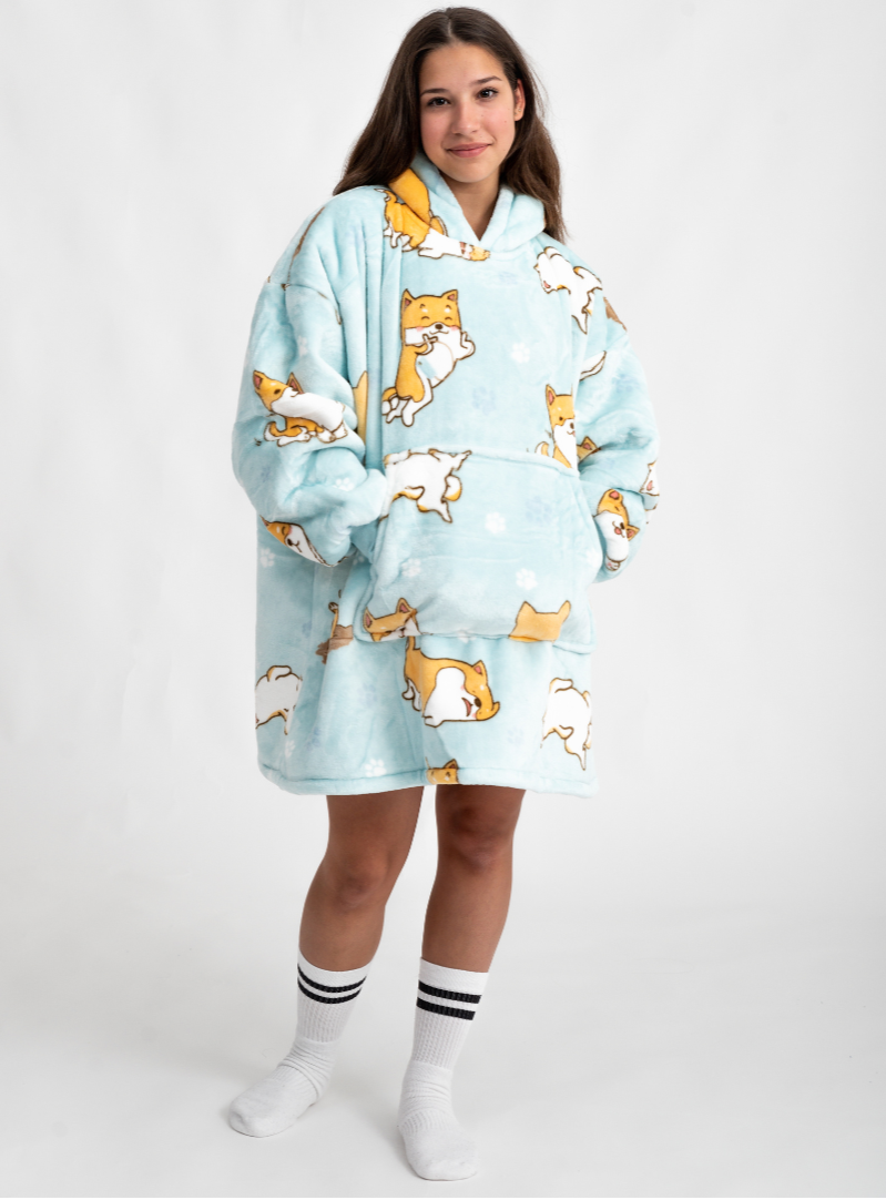 Moletom Oversized Com Capuz (Kids) Shiba Inu