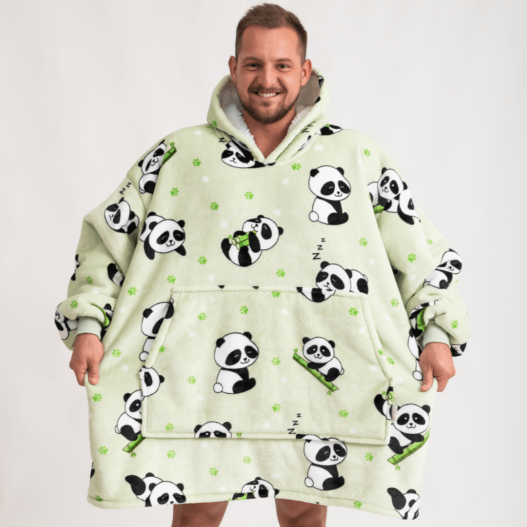 Moletom Oversized Com Capuz Panda
