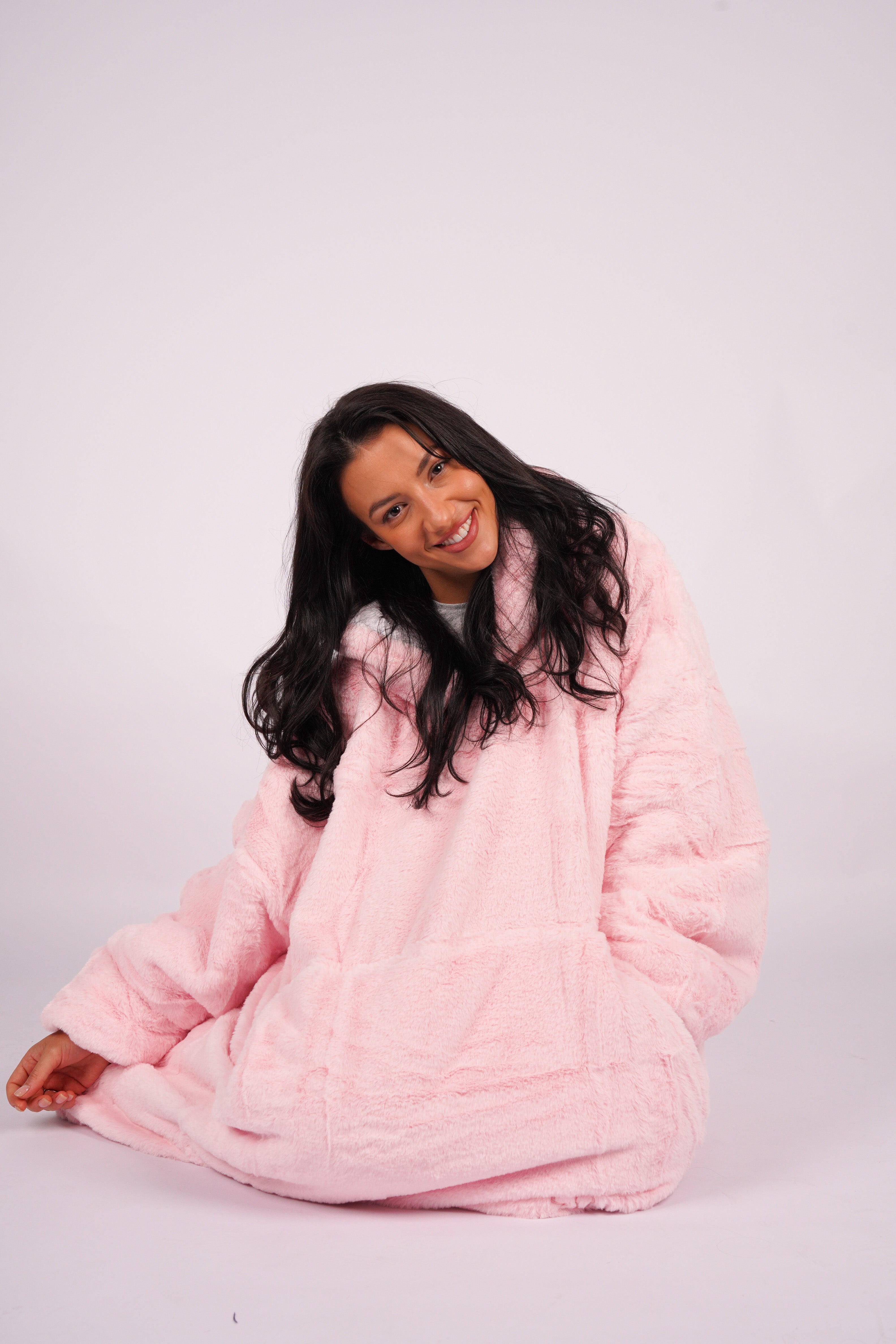 Moletom Oversized Com Capuz Blush