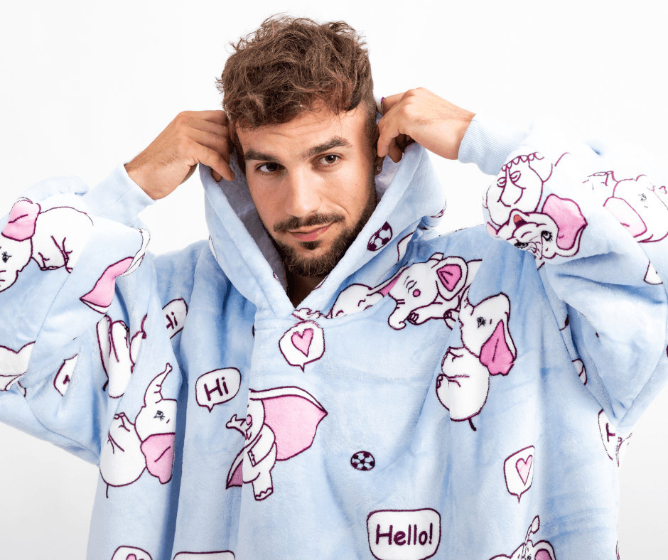Moletom Oversized Com Capuz Elefante