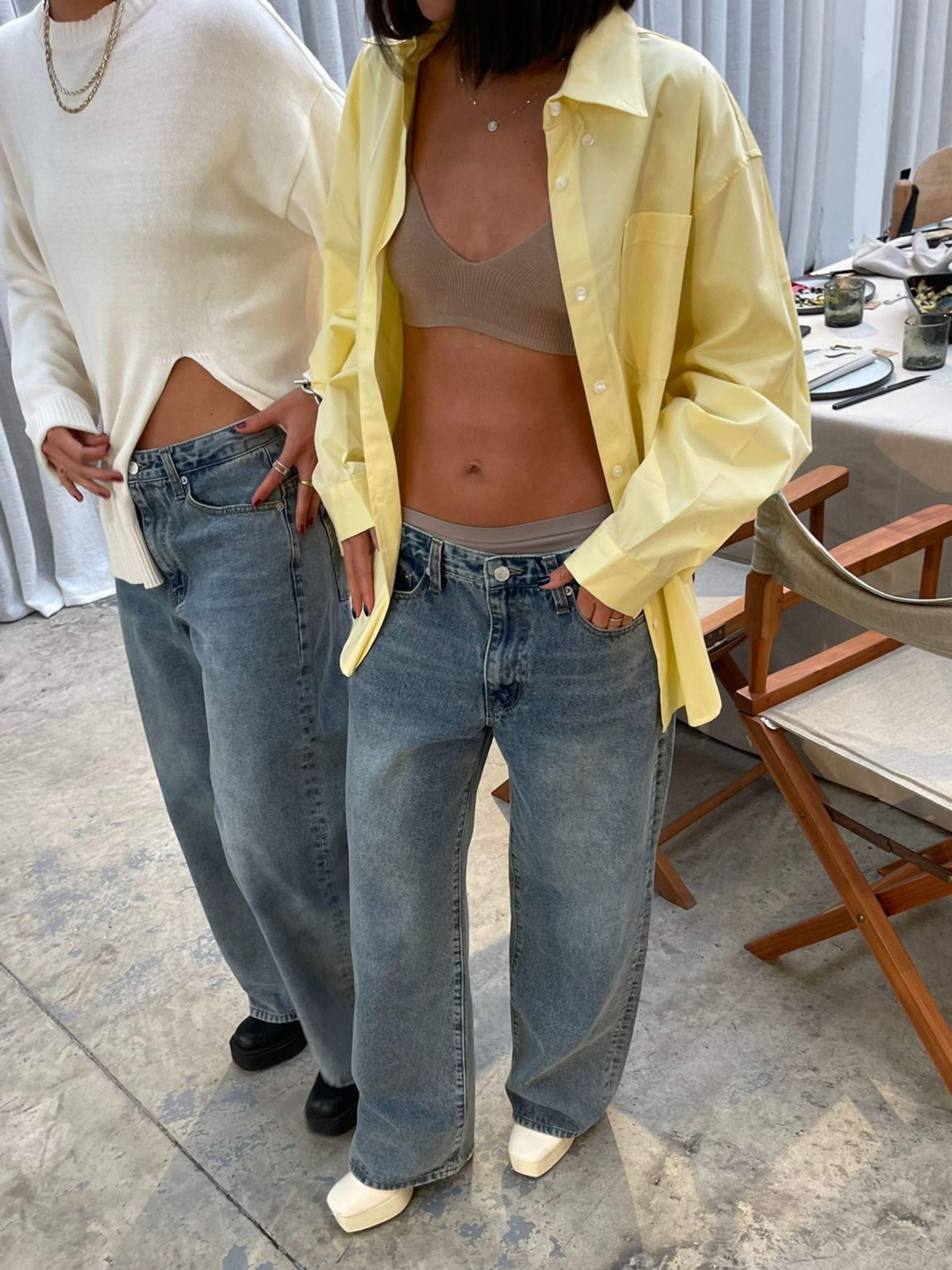 Calça Jeans Billie Dad Azul