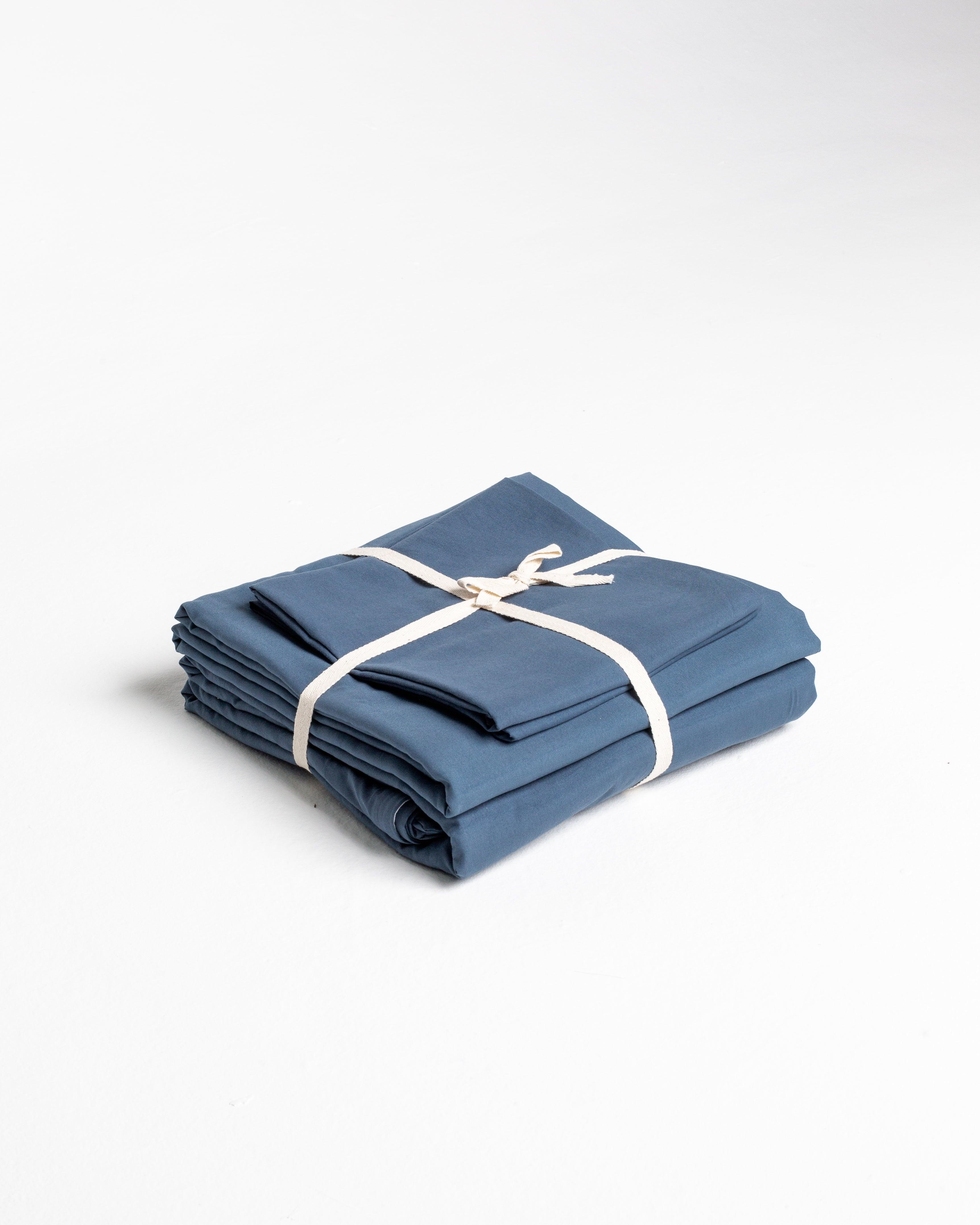 Jogo de Duvet Solid Washed - Navy