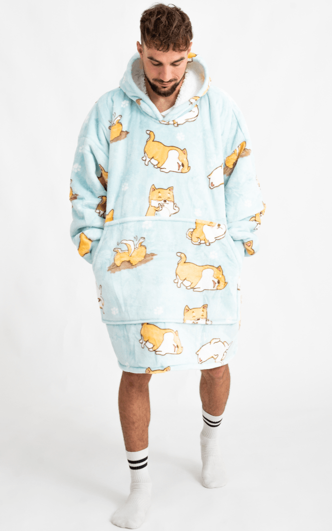 Moletom Oversized Com Capuz Shiba Inu
